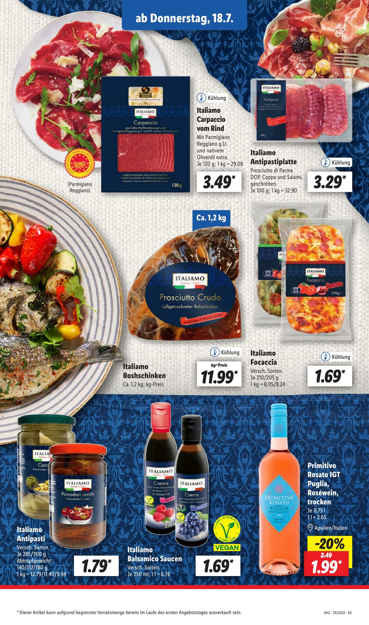 Prospekt Lidl 15.07.2024 - 20.07.2024