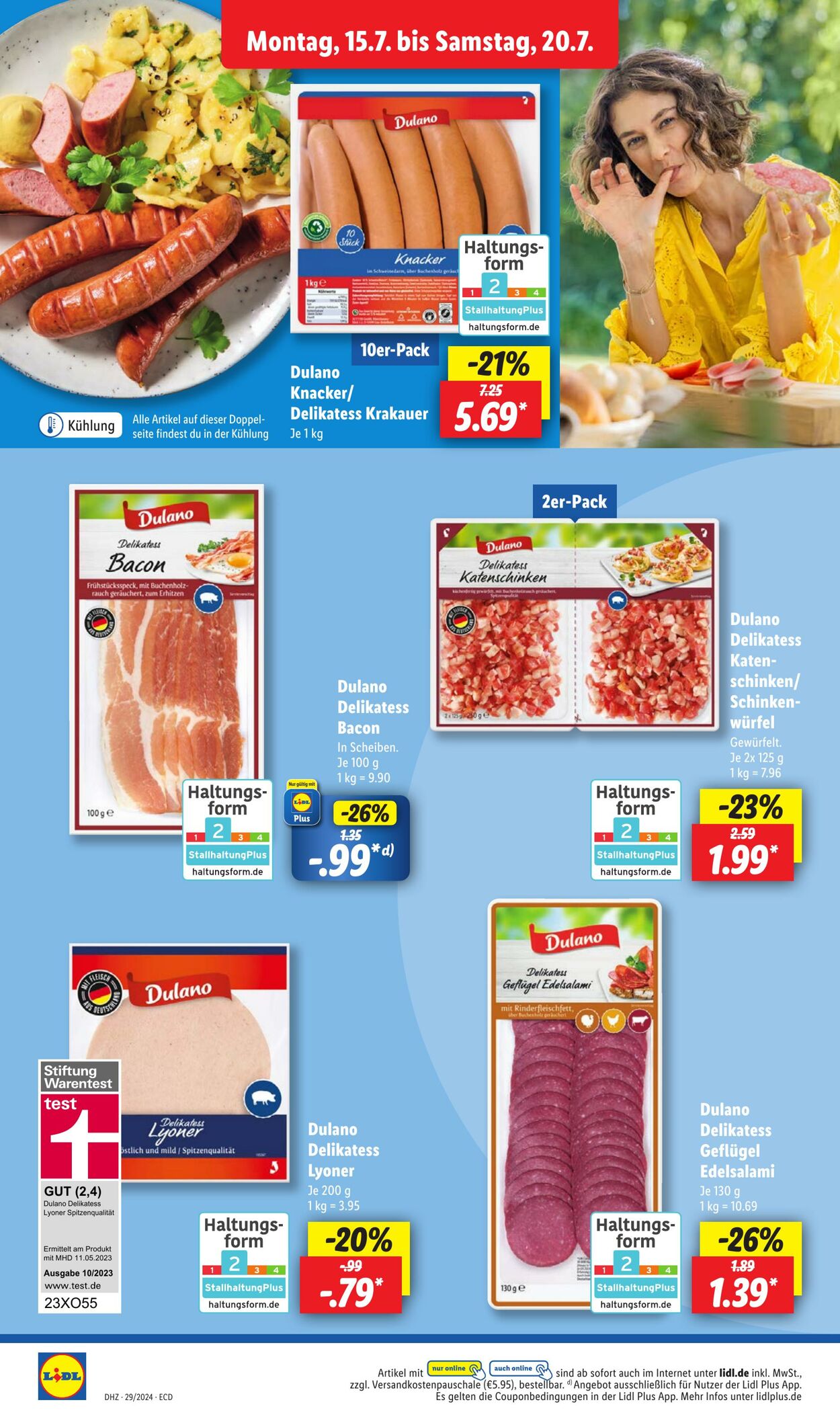 Prospekt Lidl 15.07.2024 - 20.07.2024