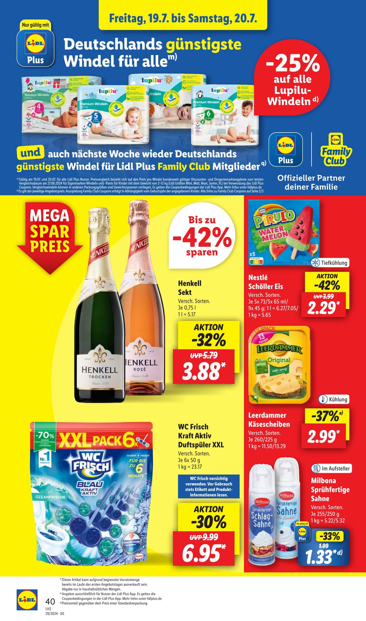 Prospekt Lidl 15.07.2024 - 20.07.2024