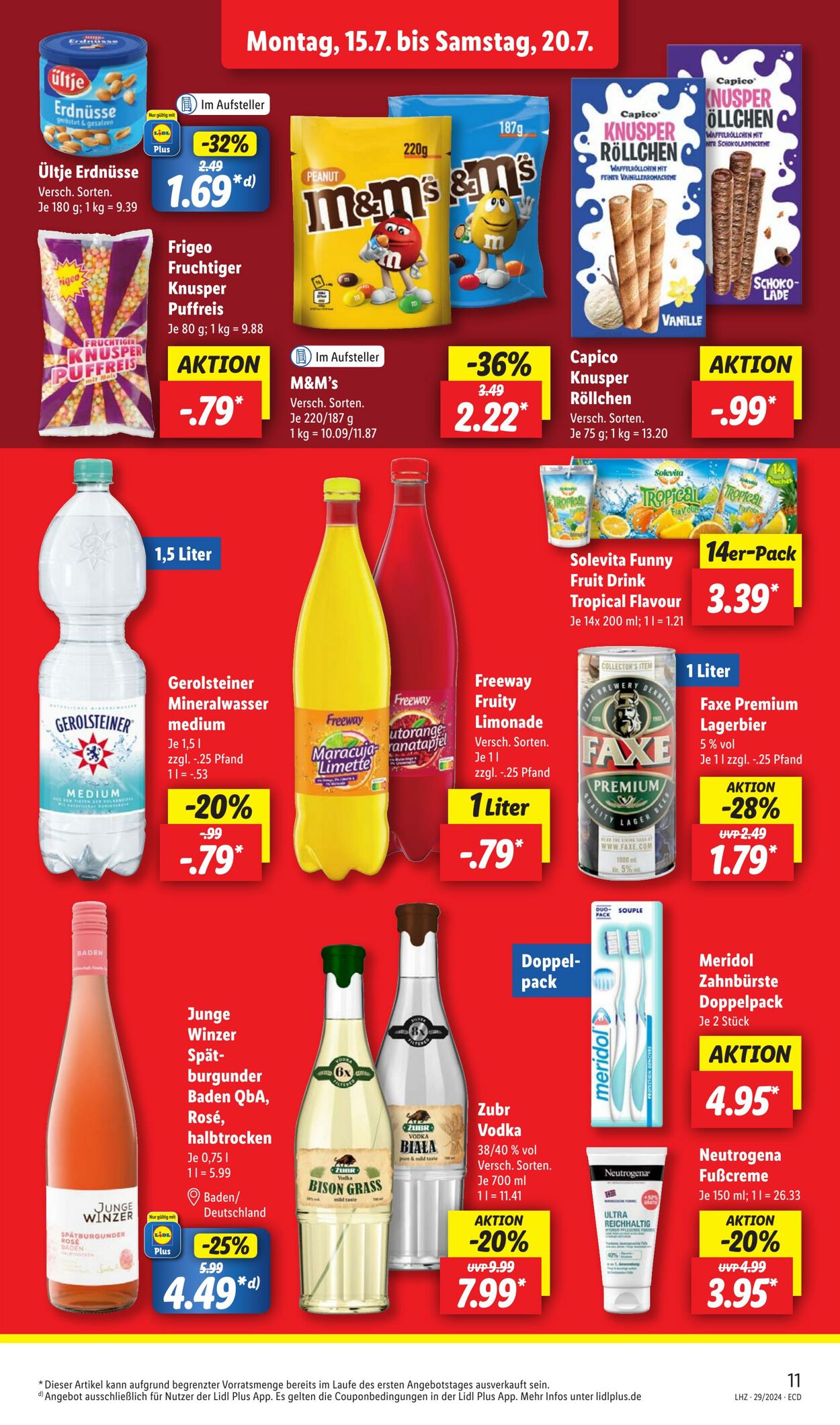 Prospekt Lidl 15.07.2024 - 20.07.2024