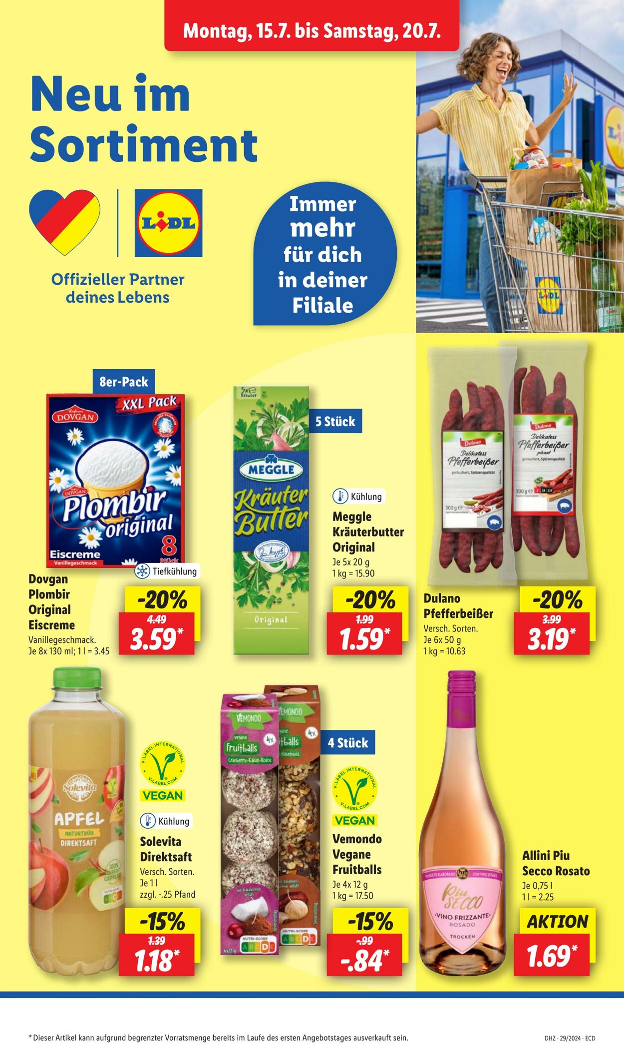 Prospekt Lidl 15.07.2024 - 20.07.2024