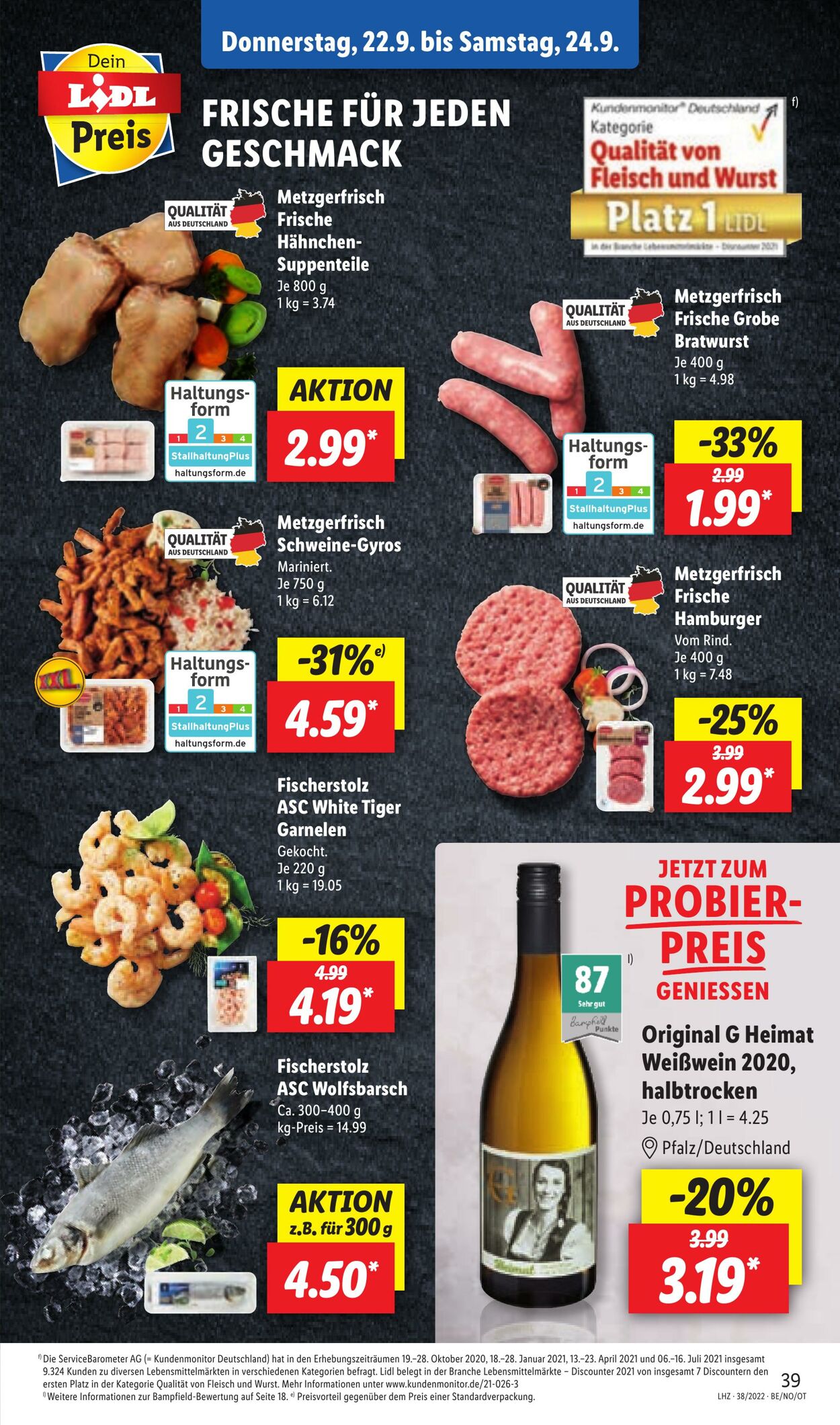 Prospekt Lidl 19.09.2022 - 24.09.2022