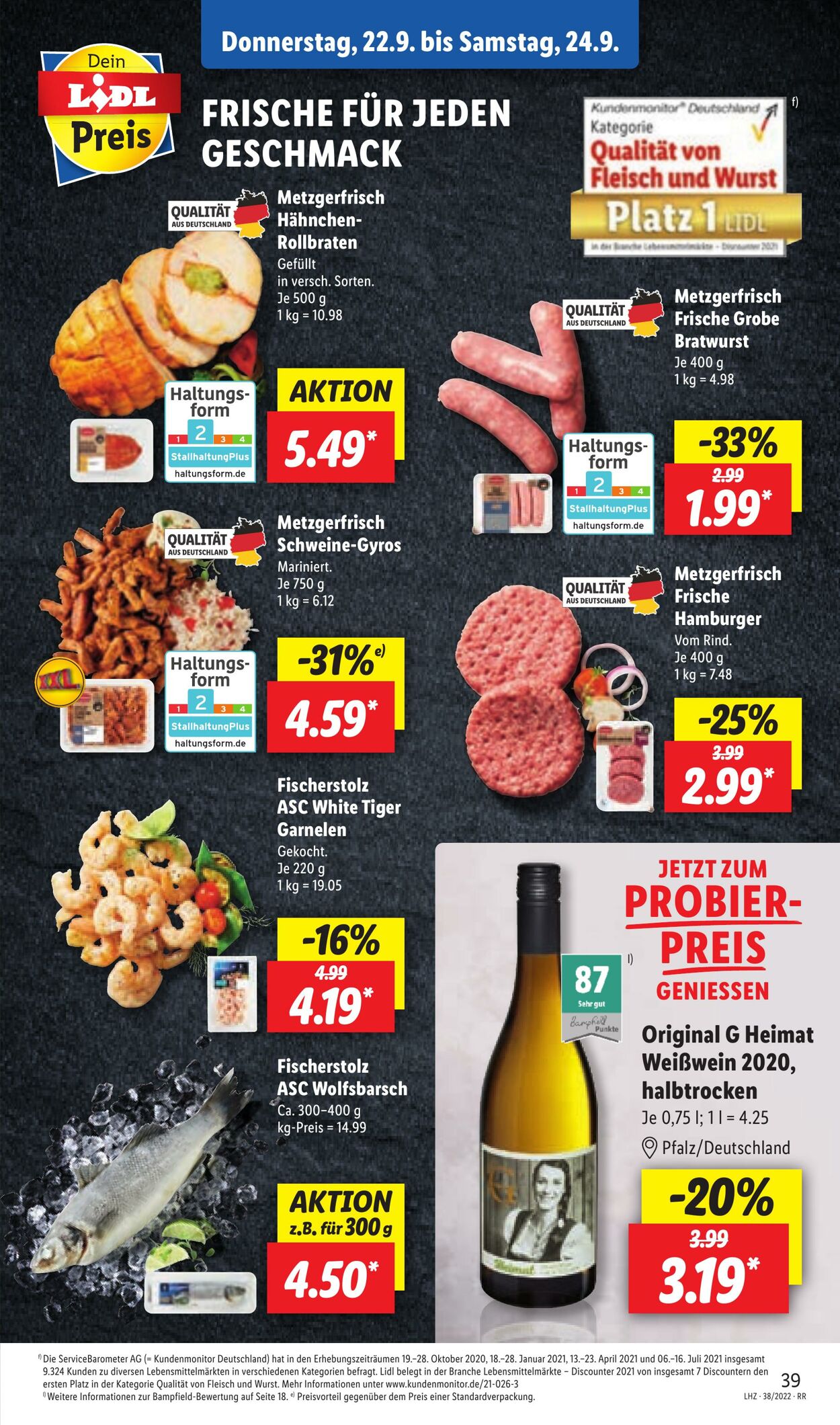 Prospekt Lidl 19.09.2022 - 24.09.2022