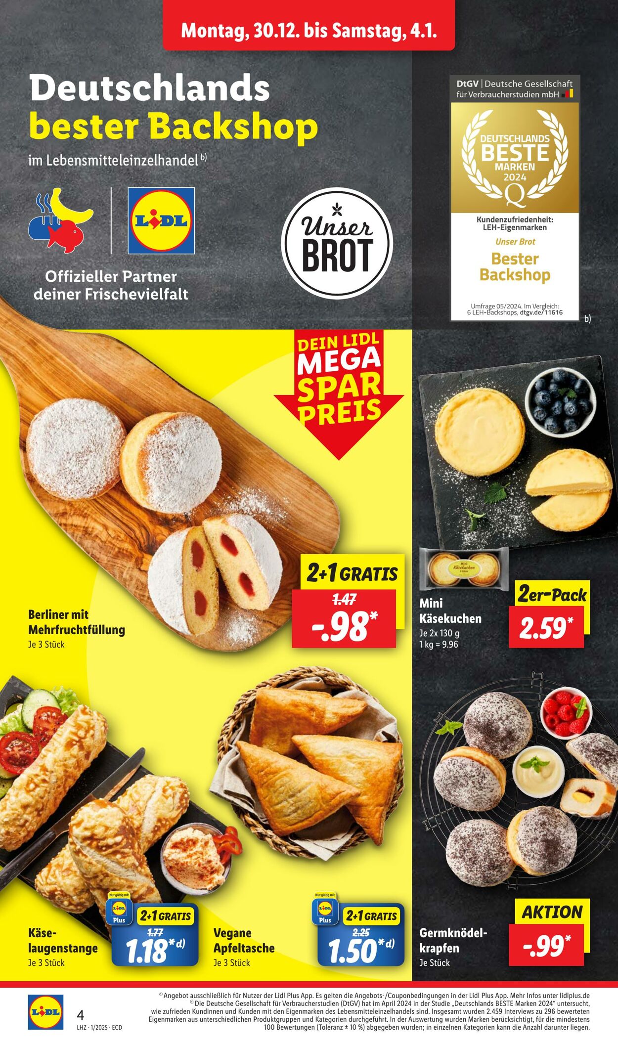 Prospekt Lidl 30.12.2024 - 04.01.2025