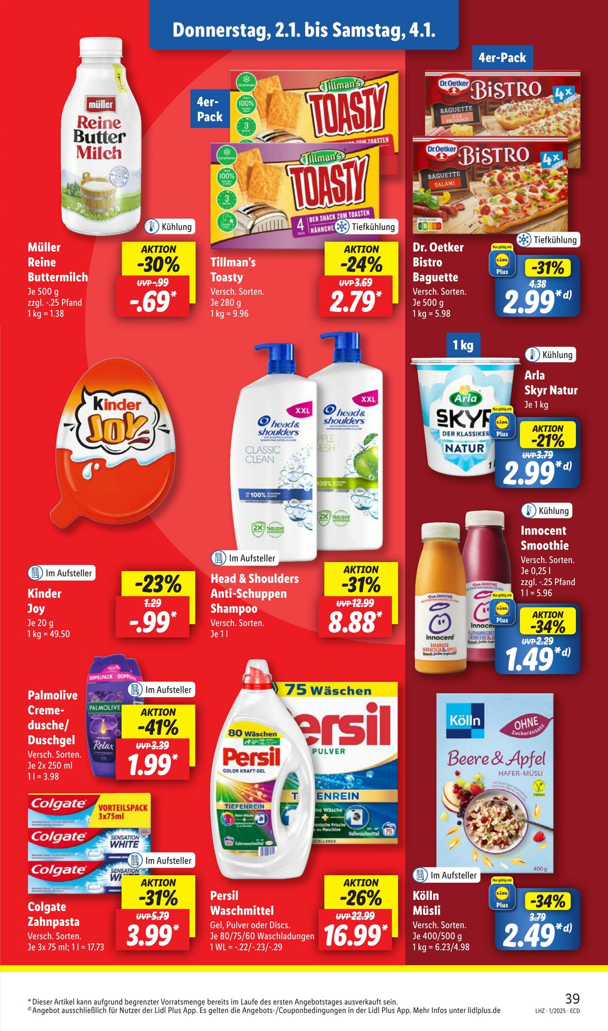 Prospekt Lidl 30.12.2024 - 04.01.2025