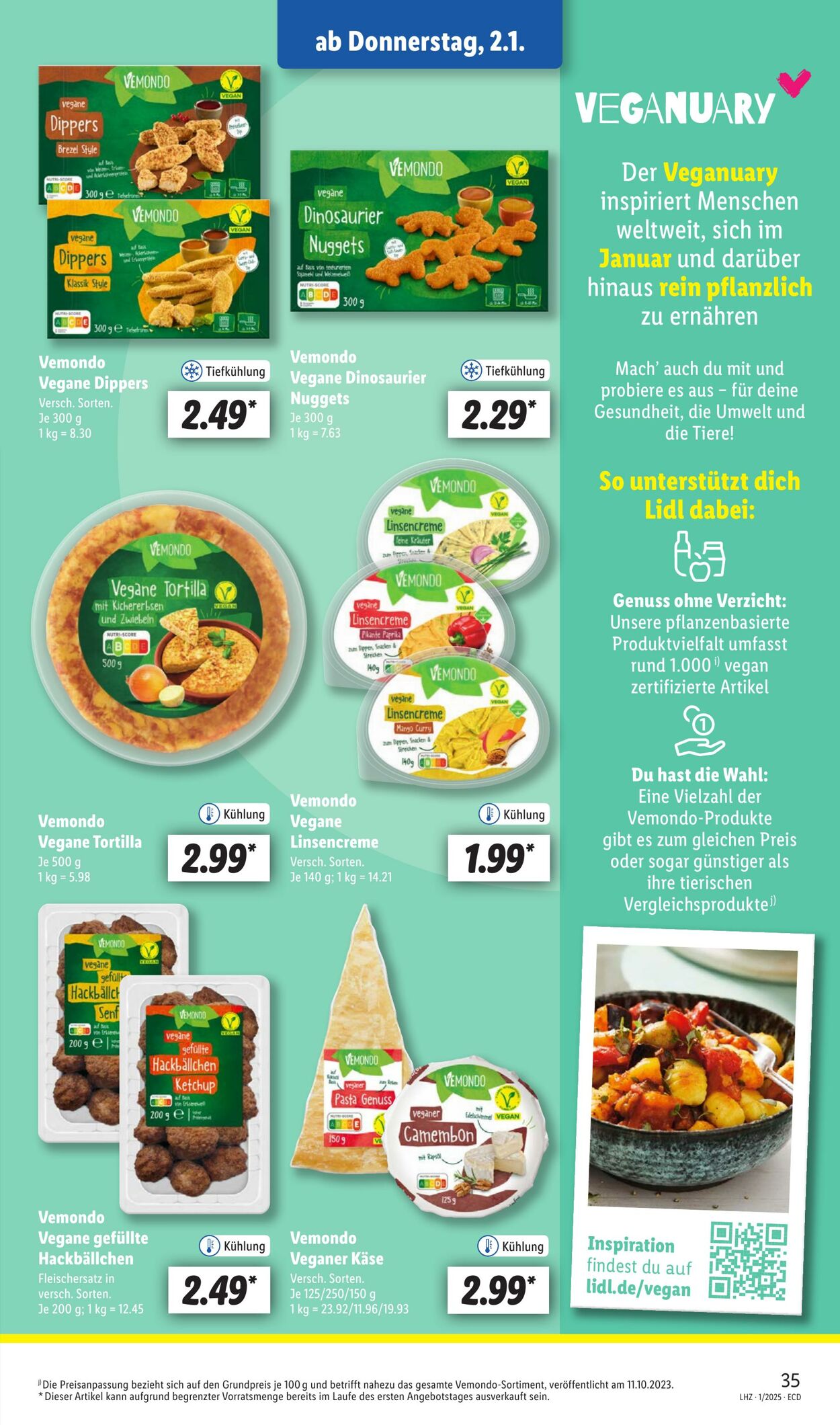 Prospekt Lidl 30.12.2024 - 04.01.2025