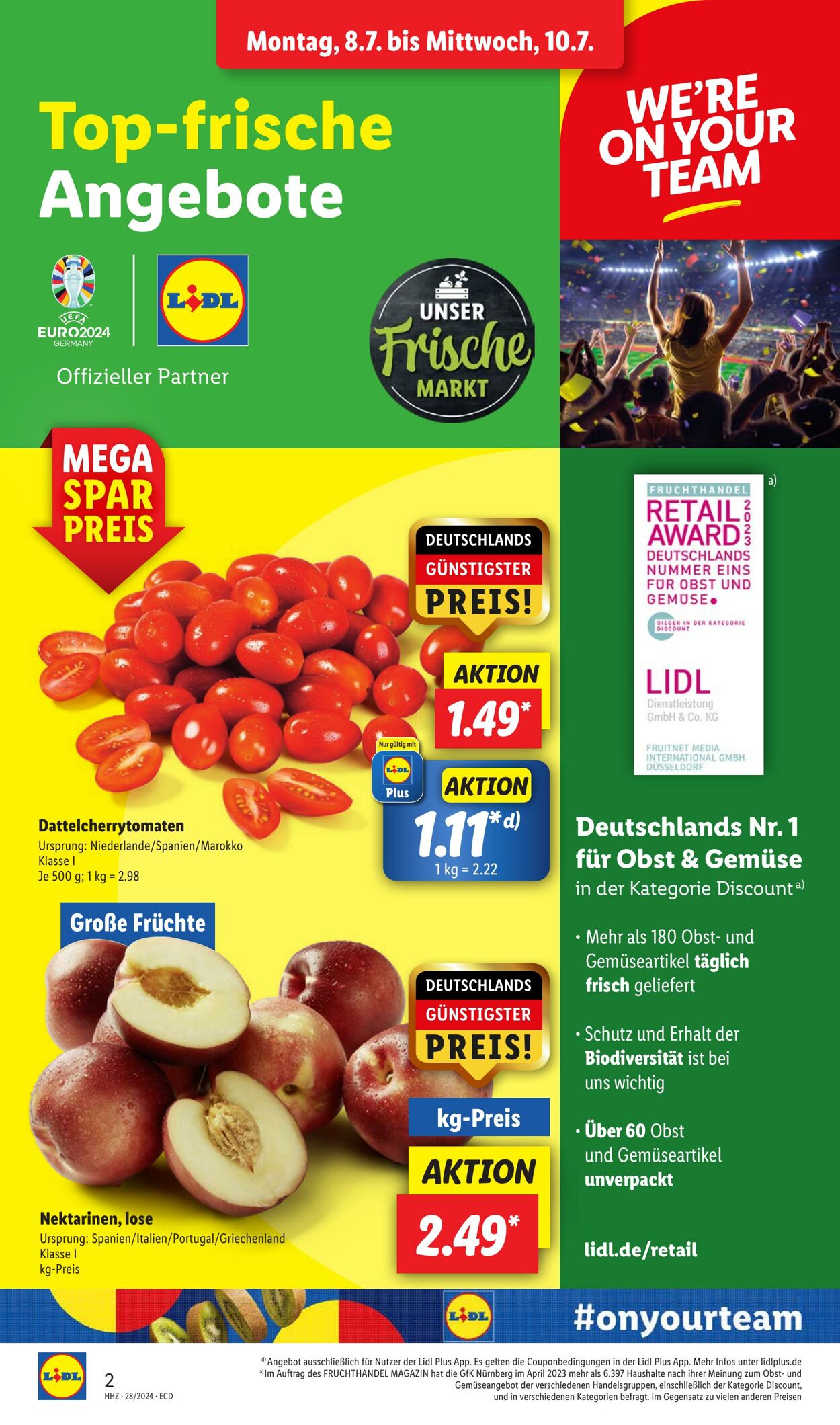 Prospekt Lidl 08.07.2024 - 13.07.2024