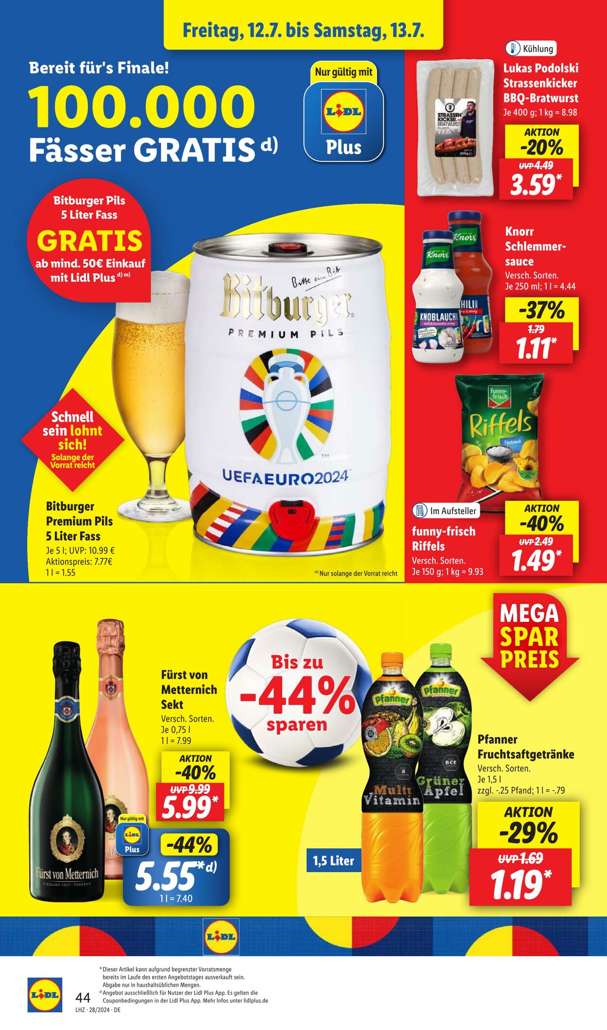 Prospekt Lidl 08.07.2024 - 13.07.2024