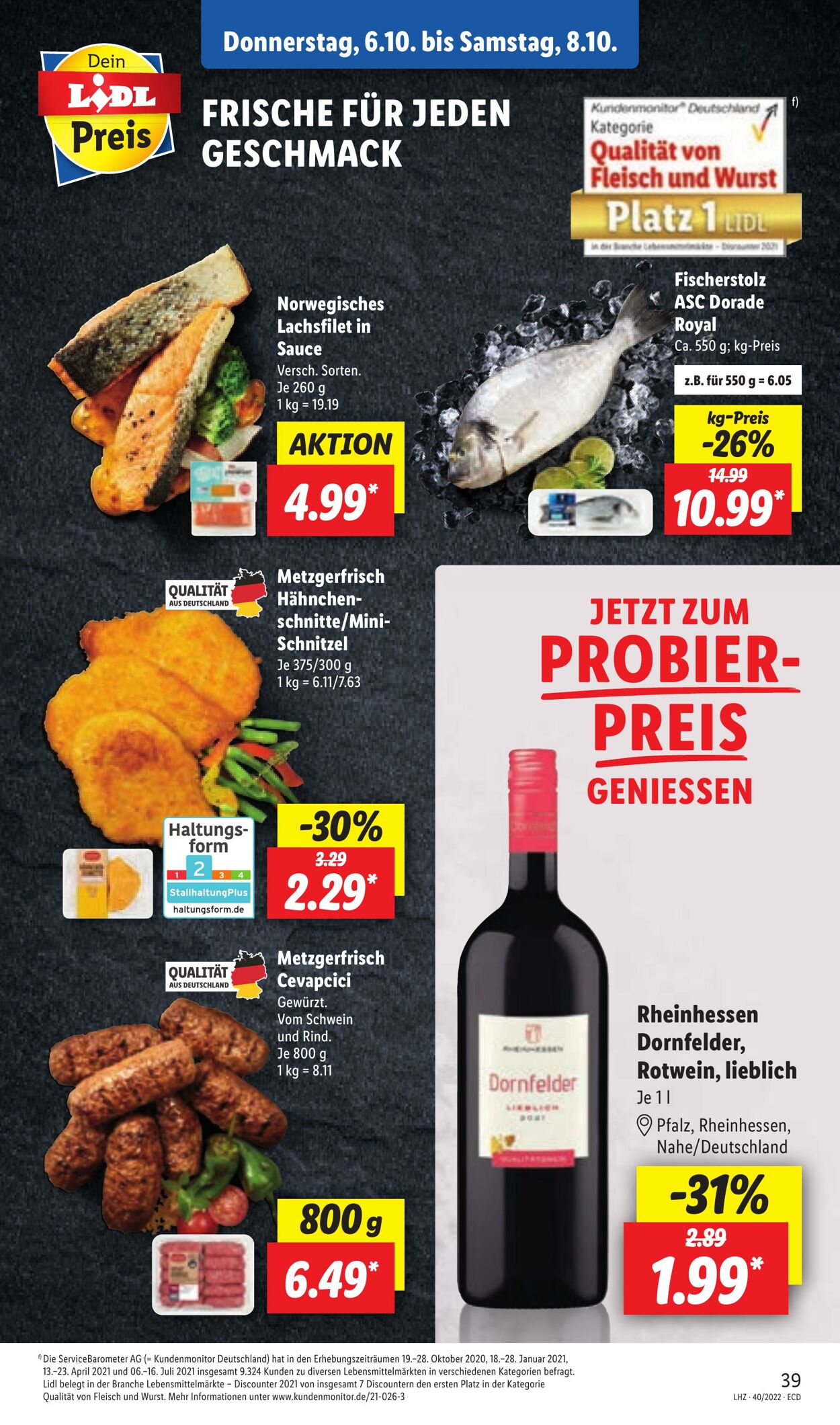 Prospekt Lidl 04.10.2022 - 08.10.2022