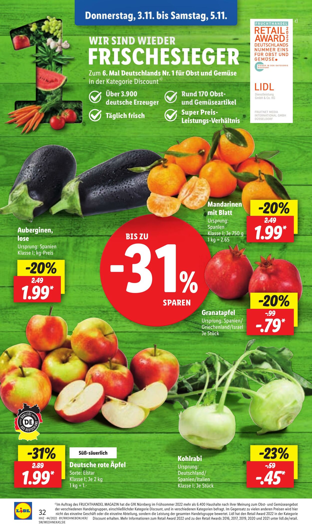 Prospekt Lidl 31.10.2022 - 05.11.2022