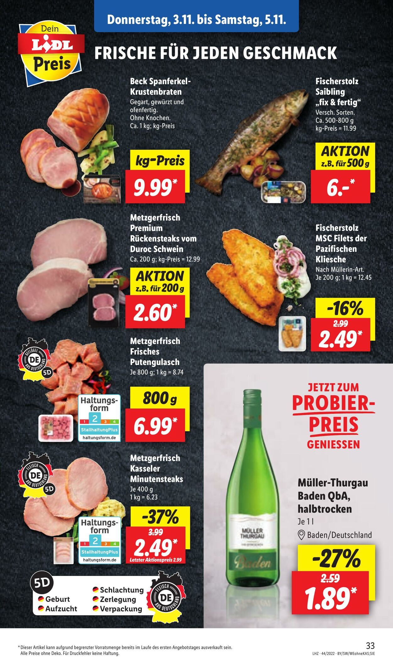 Prospekt Lidl 31.10.2022 - 05.11.2022