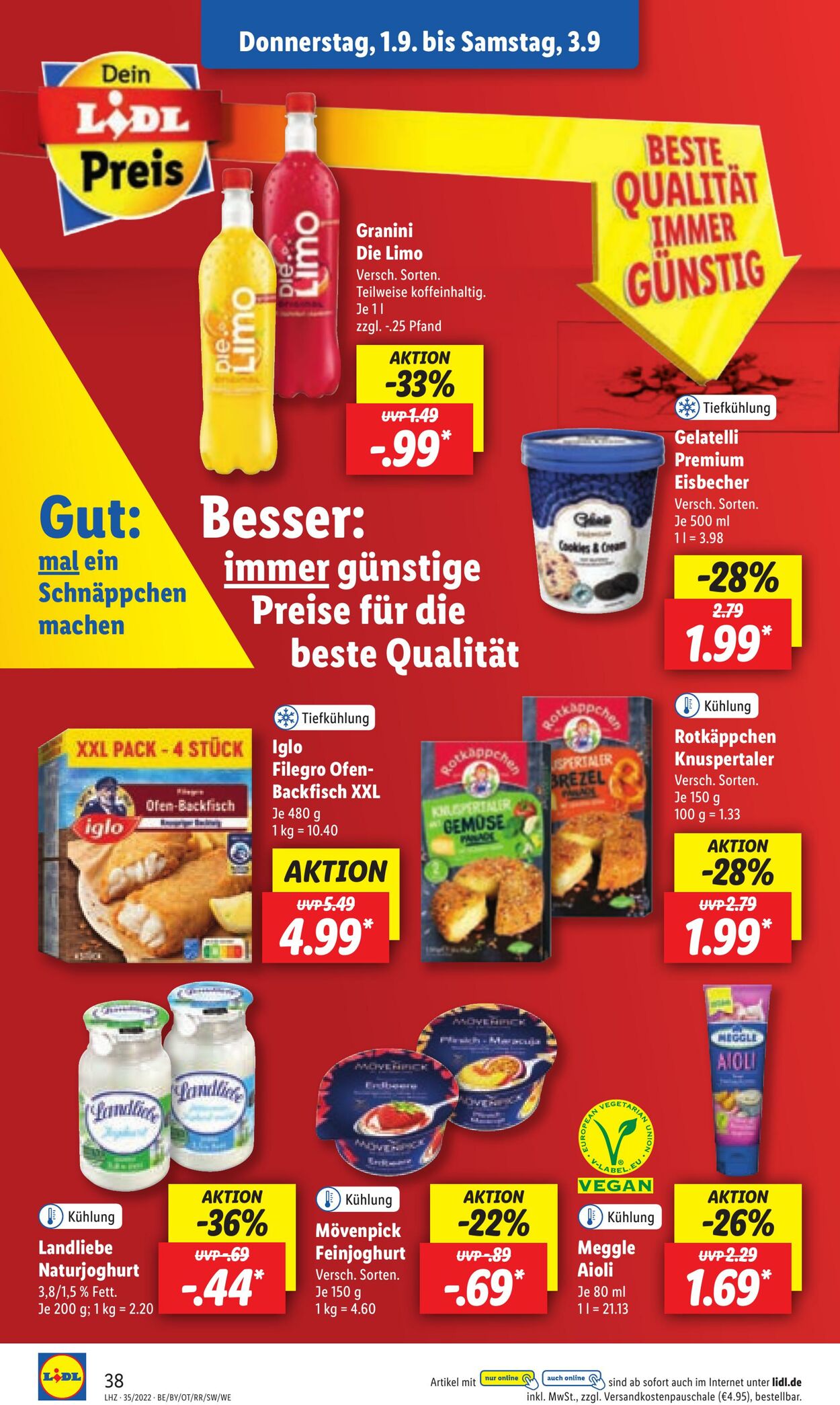 Prospekt Lidl 29.08.2022 - 03.09.2022