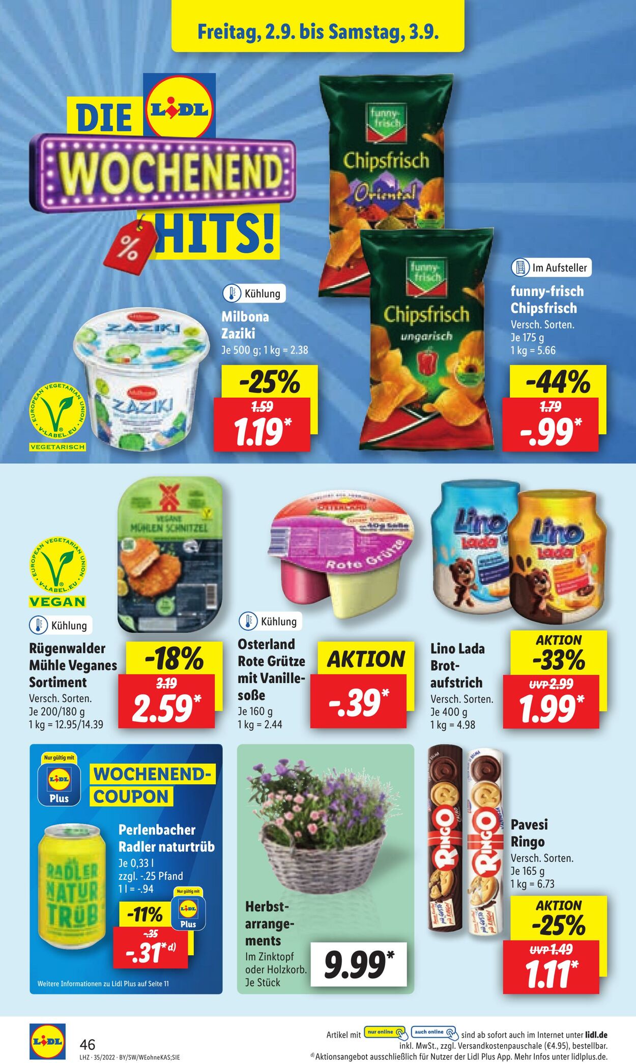 Prospekt Lidl 29.08.2022 - 03.09.2022