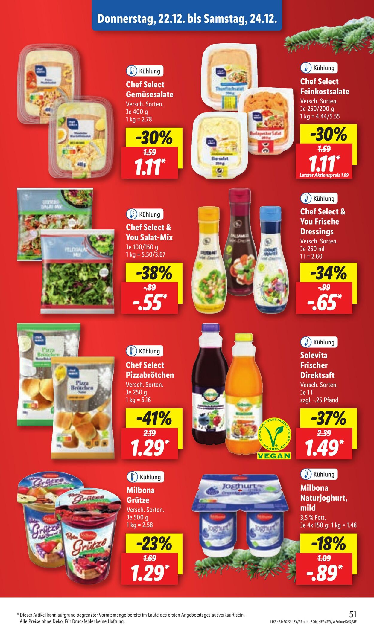 Prospekt Lidl 19.12.2022 - 24.12.2022