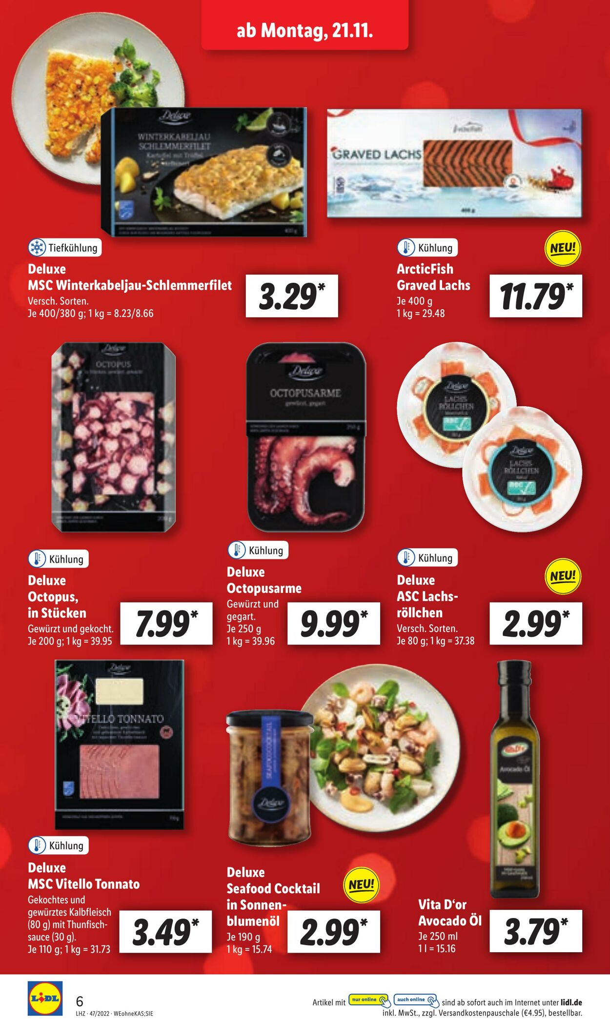 Prospekt Lidl 21.11.2022 - 26.11.2022