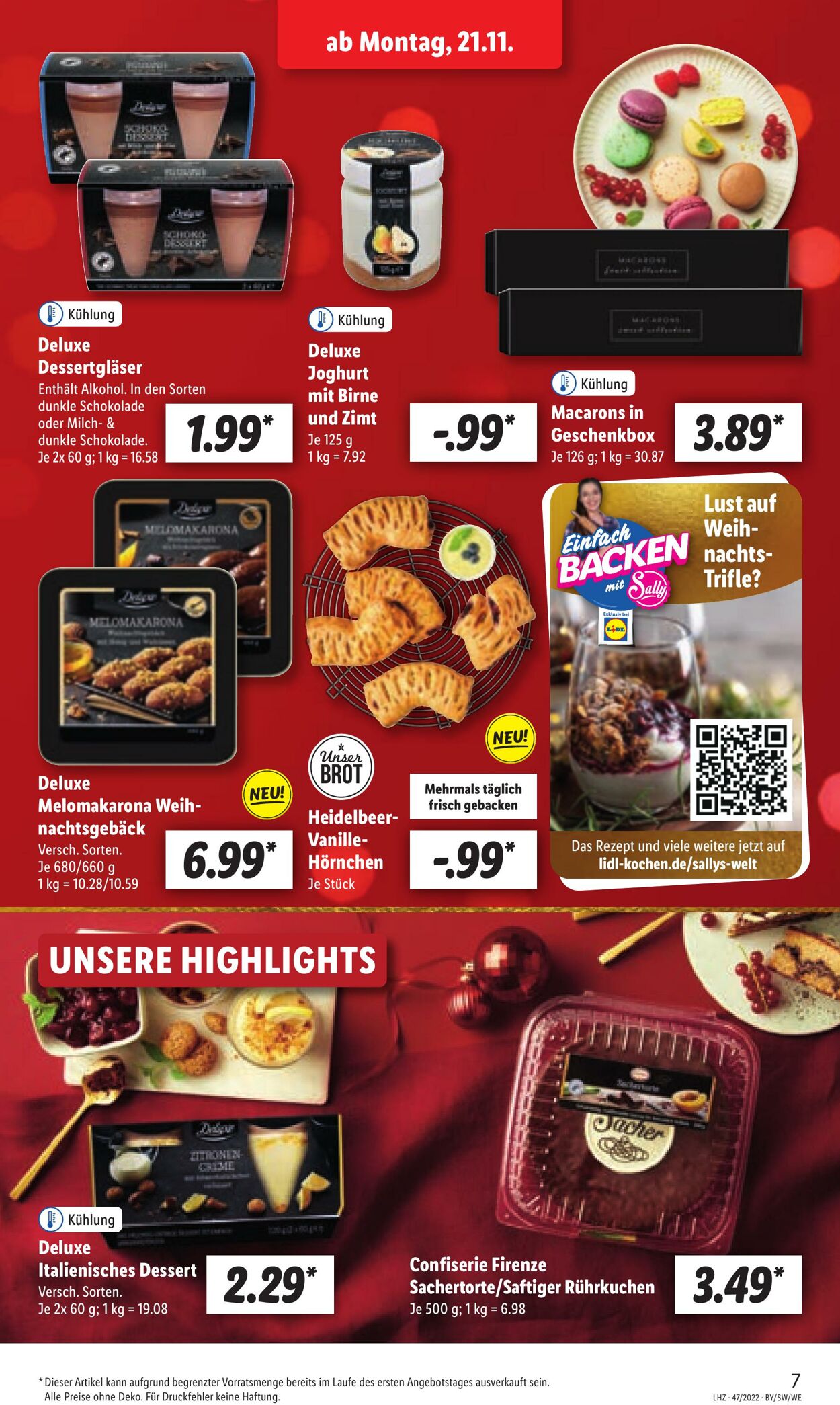 Prospekt Lidl 21.11.2022 - 26.11.2022