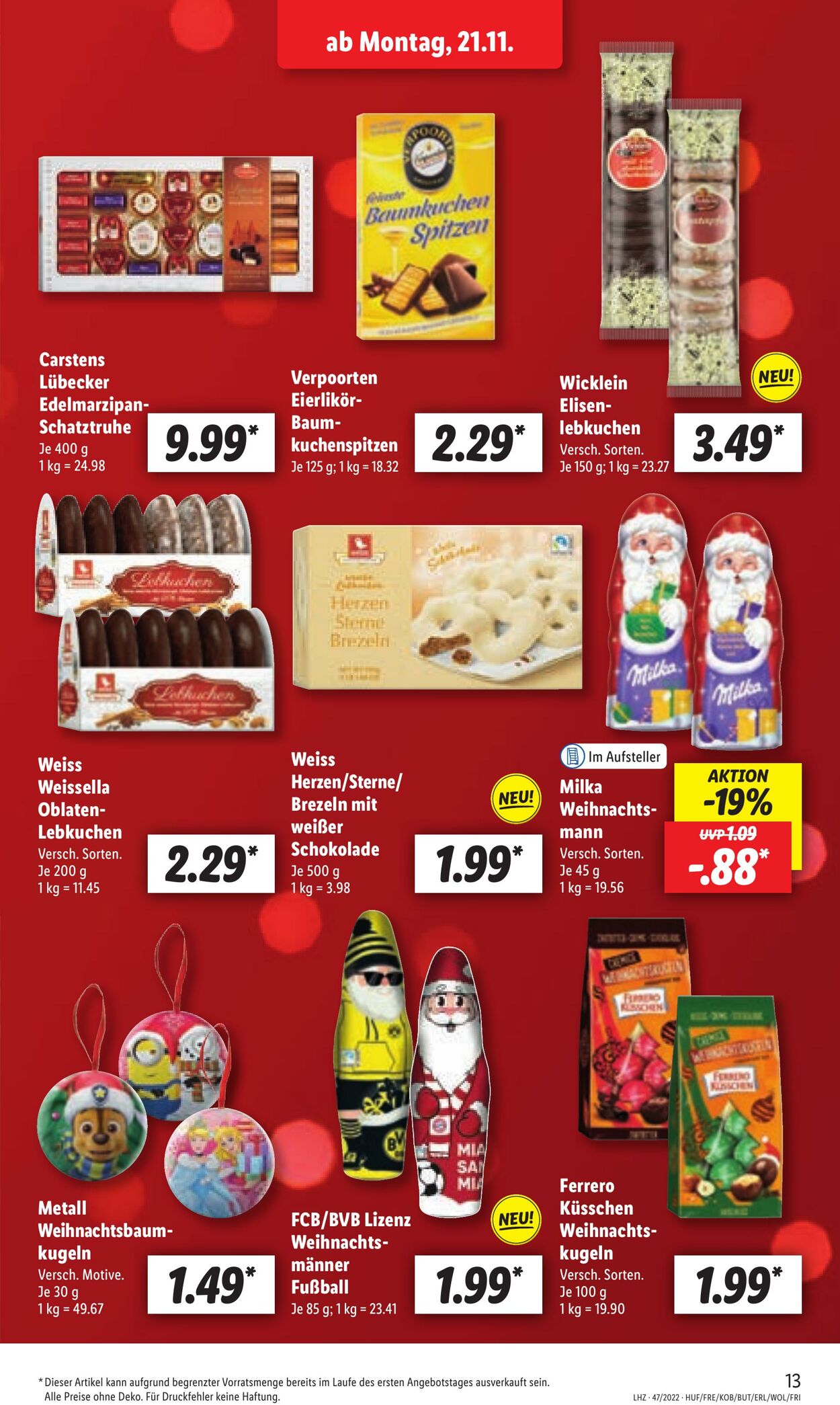 Prospekt Lidl 21.11.2022 - 26.11.2022