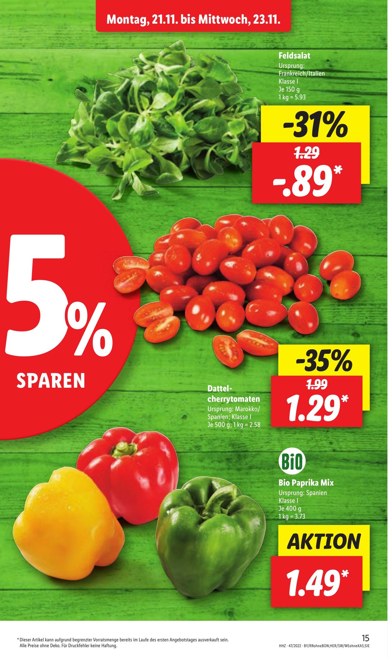 Prospekt Lidl 21.11.2022 - 26.11.2022