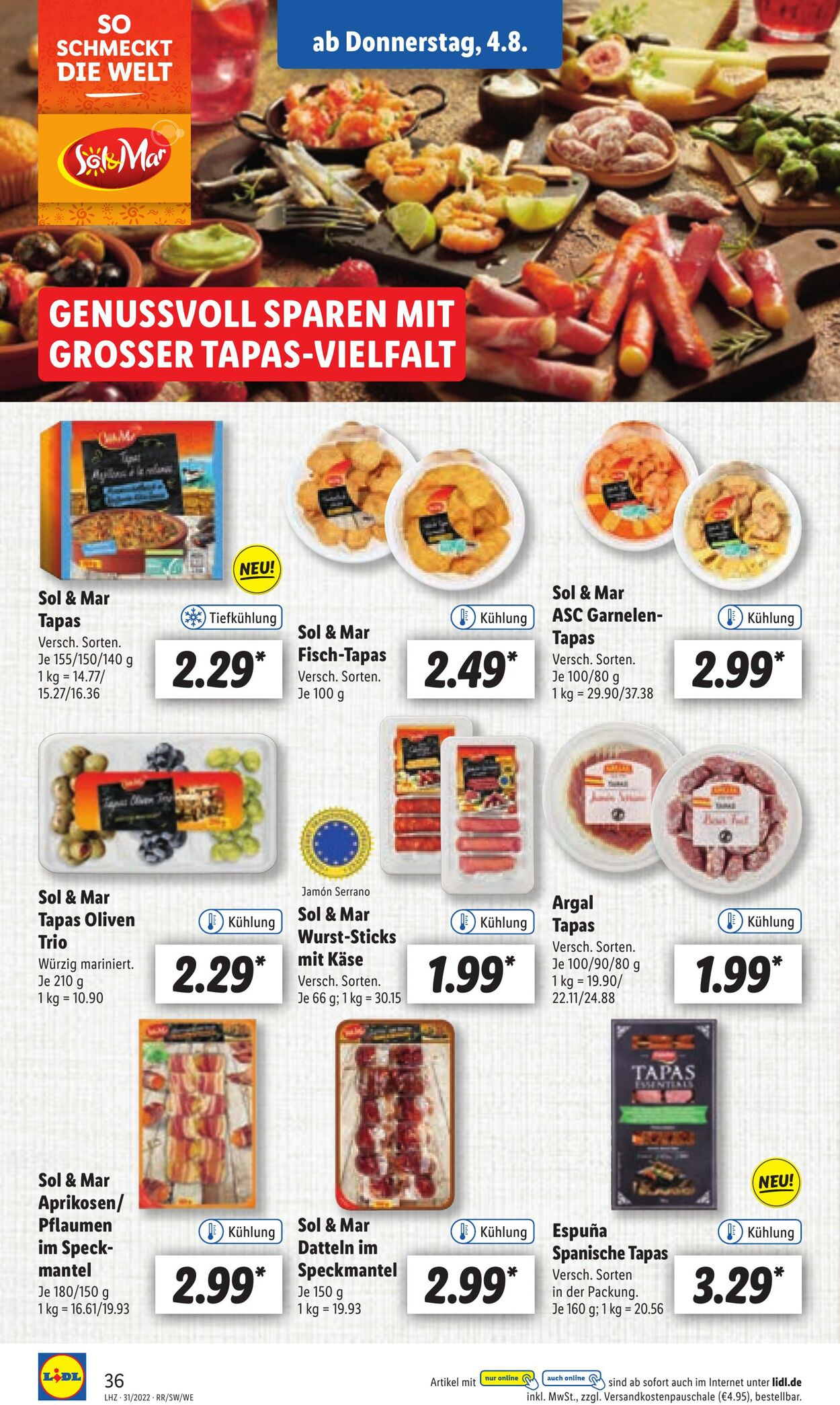 Prospekt Lidl 01.08.2022 - 06.08.2022