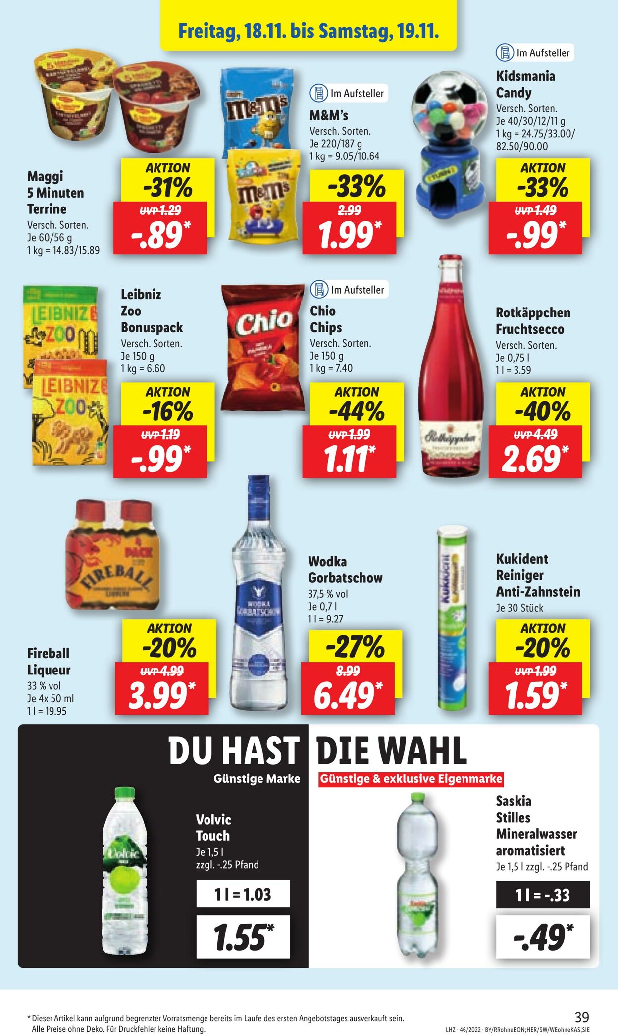 Prospekt Lidl 14.11.2022 - 19.11.2022