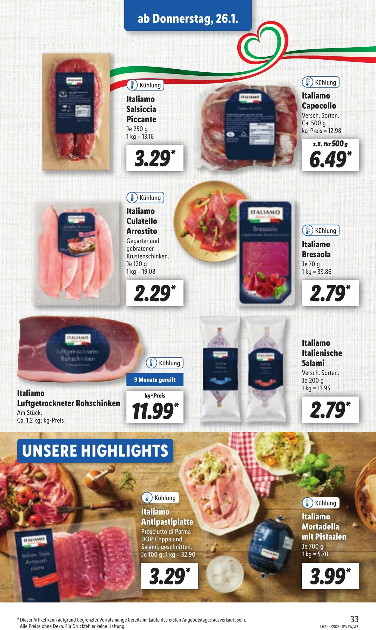 Prospekt Lidl 23.01.2023 - 28.01.2023