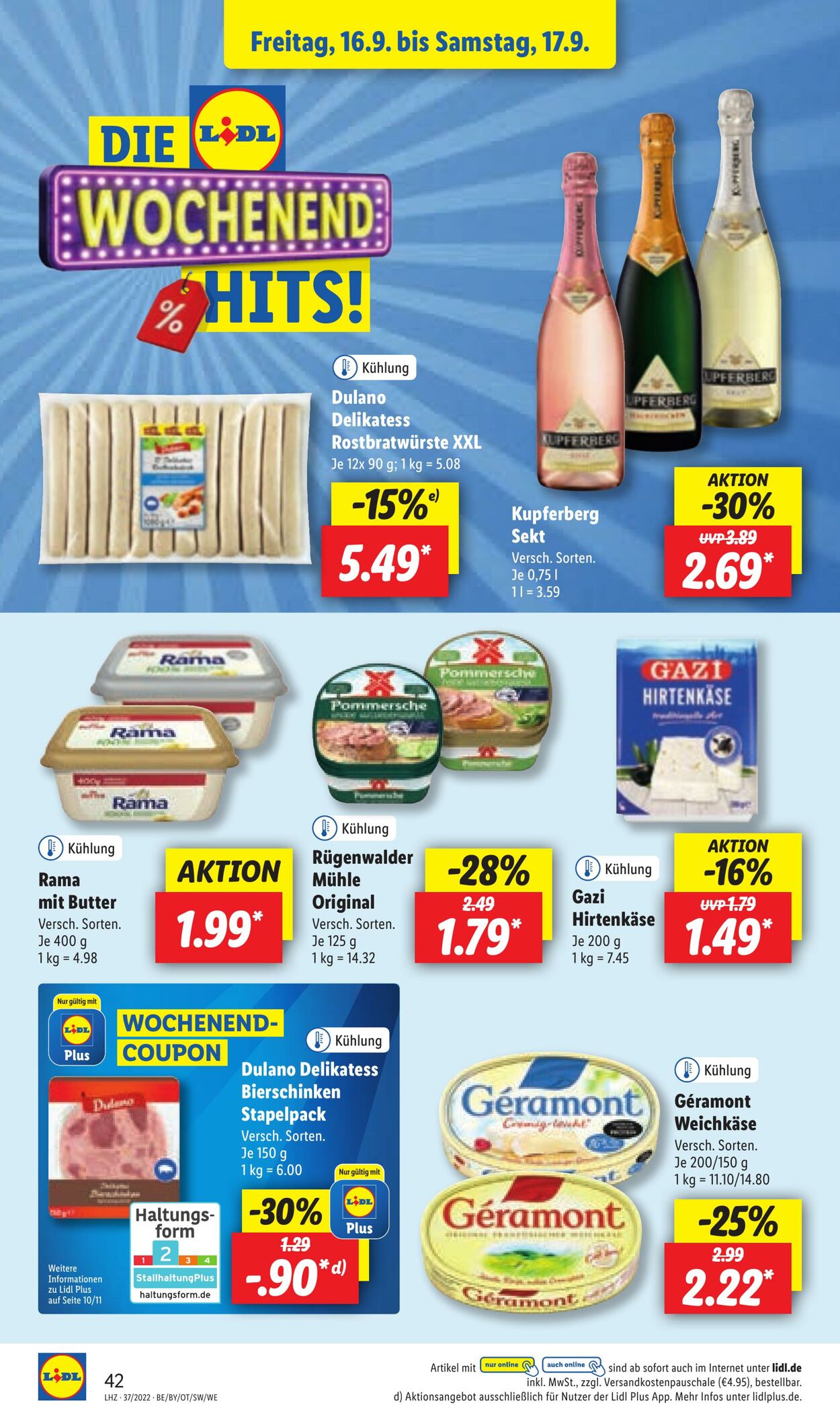 Prospekt Lidl 12.09.2022 - 17.09.2022