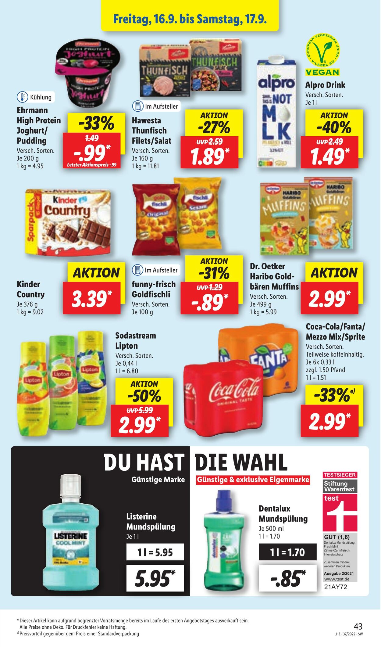 Prospekt Lidl 12.09.2022 - 17.09.2022