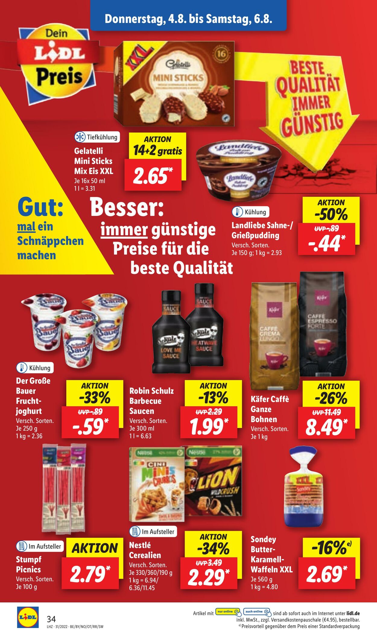 Prospekt Lidl 01.08.2022 - 06.08.2022