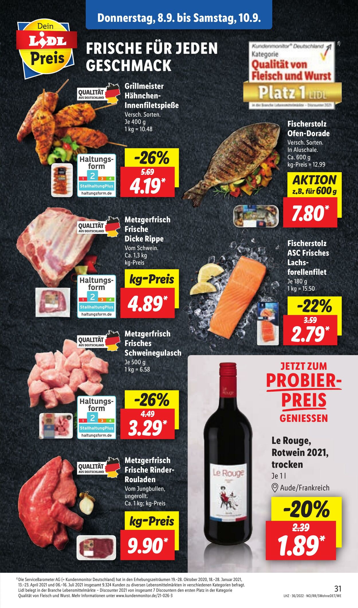 Prospekt Lidl 05.09.2022 - 10.09.2022