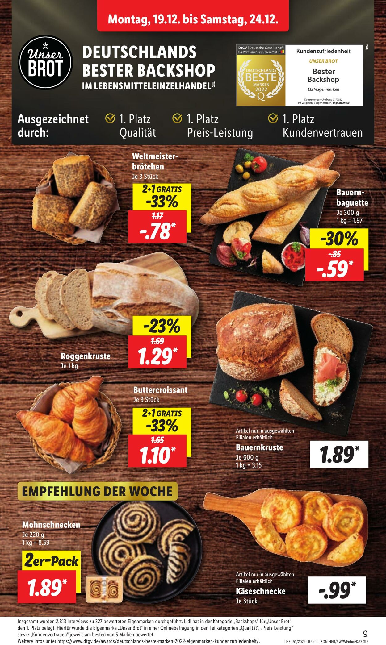 Prospekt Lidl 19.12.2022 - 24.12.2022