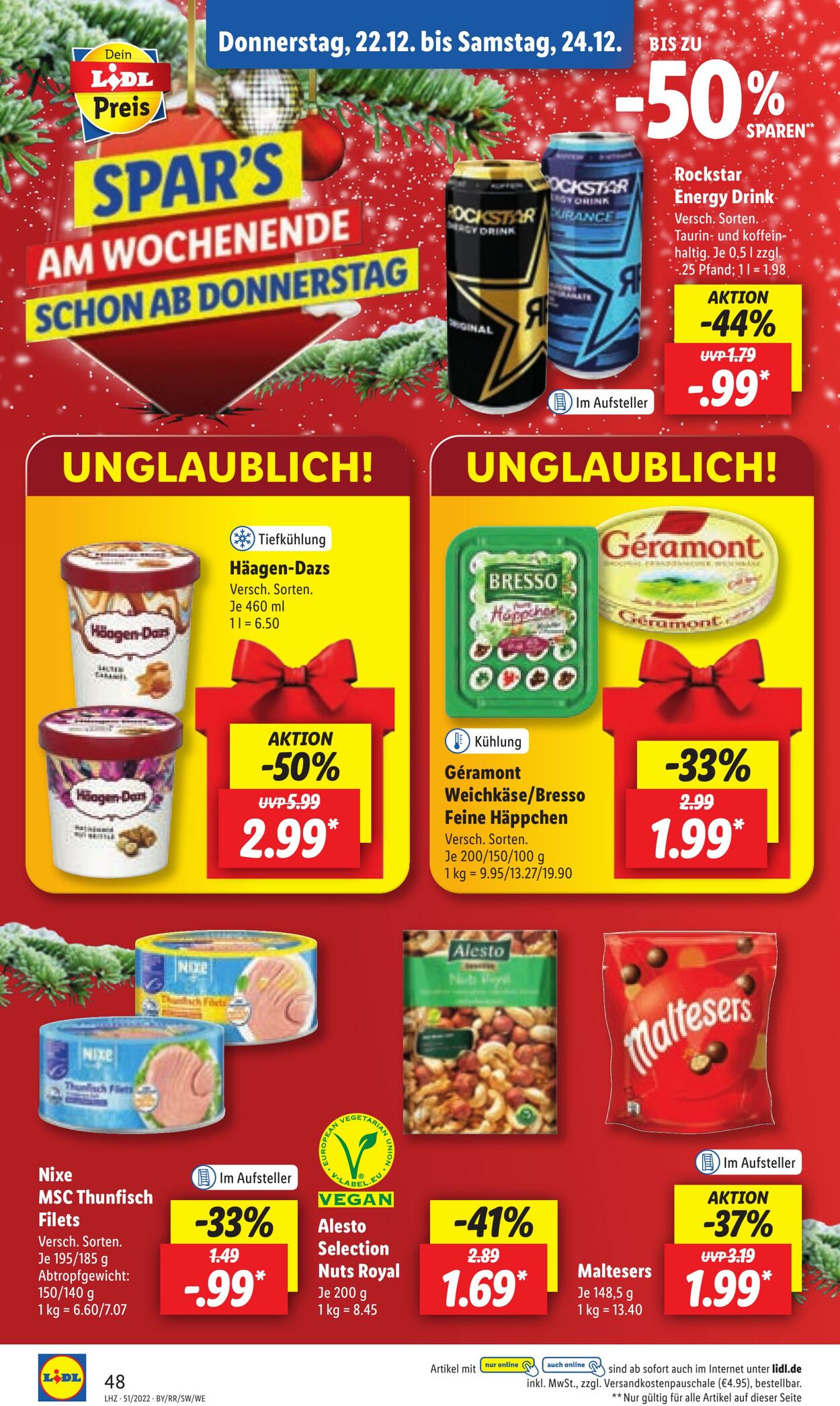 Prospekt Lidl 19.12.2022 - 24.12.2022