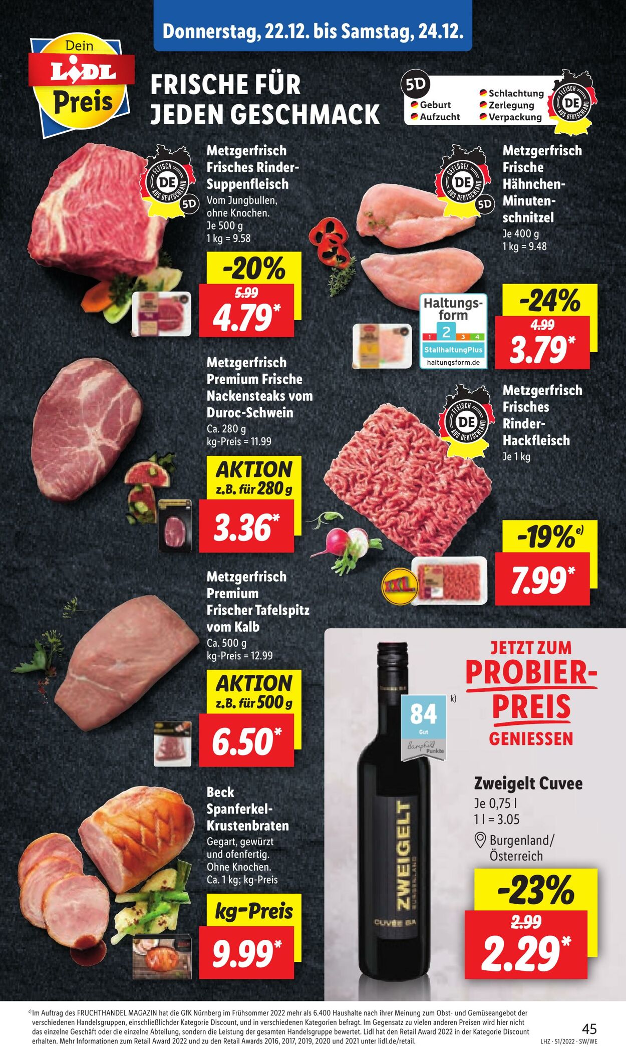 Prospekt Lidl 19.12.2022 - 24.12.2022