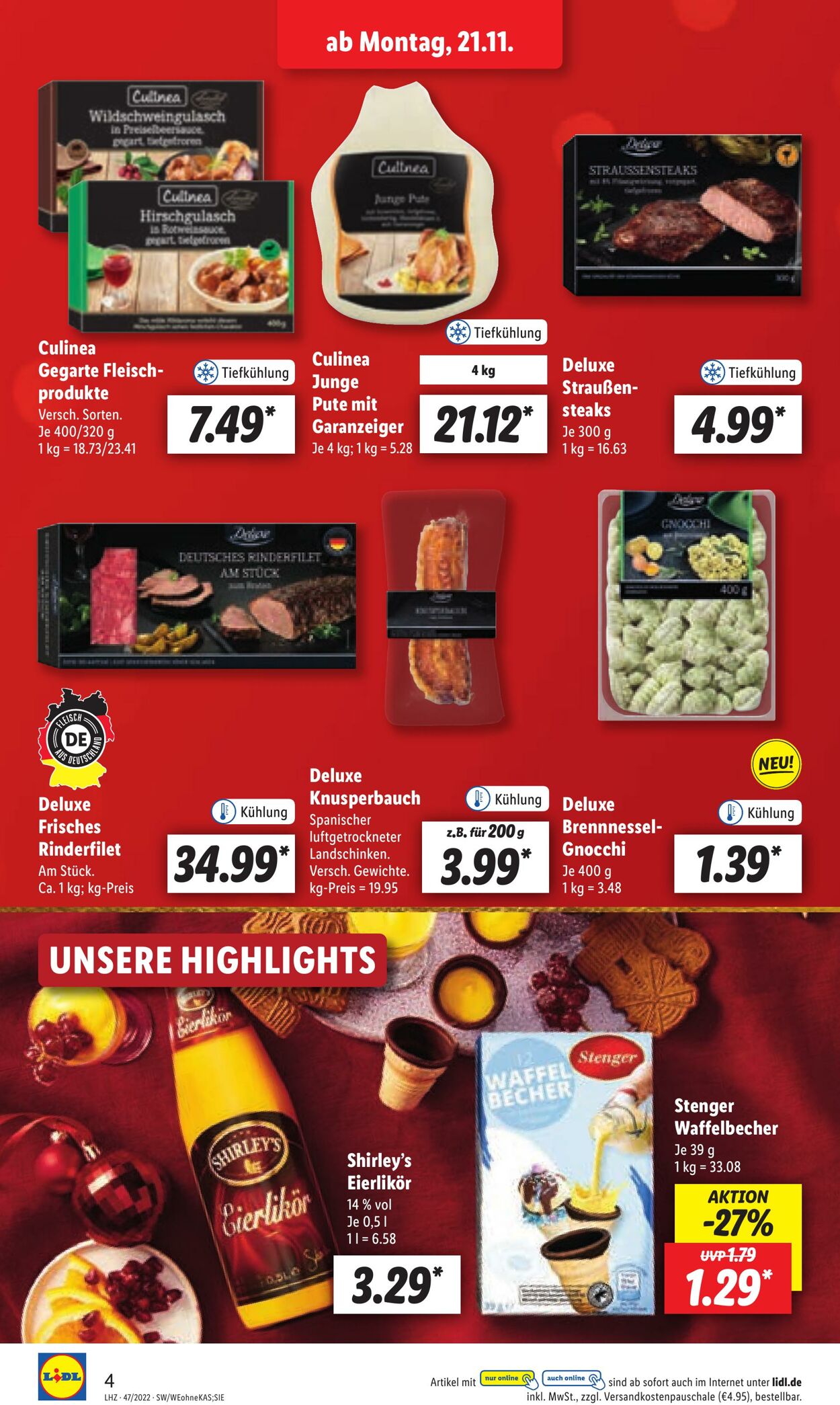 Prospekt Lidl 21.11.2022 - 26.11.2022