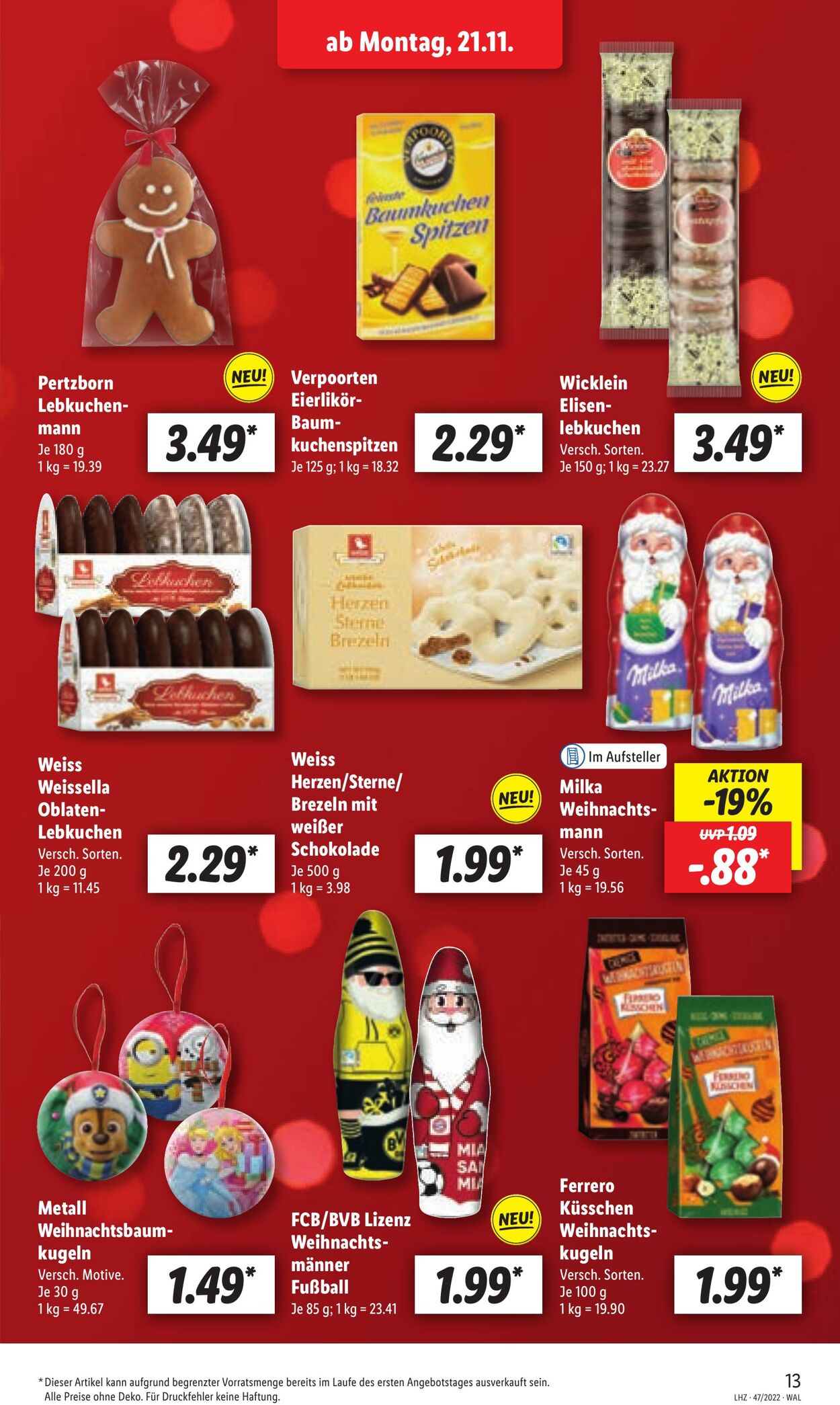 Prospekt Lidl 21.11.2022 - 26.11.2022