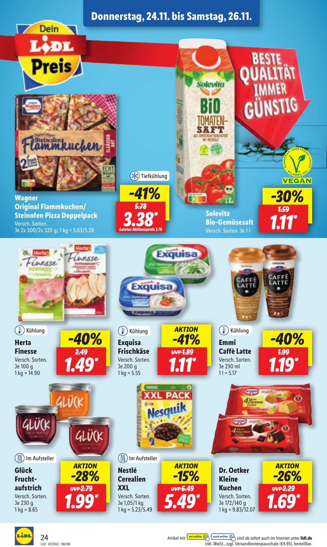 Prospekt Lidl 21.11.2022 - 26.11.2022