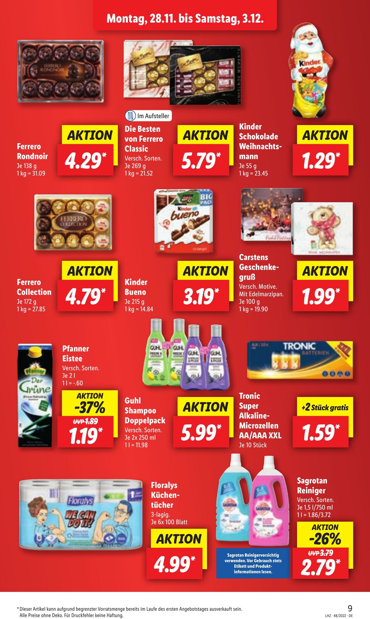 Prospekt Lidl 28.11.2022 - 03.12.2022