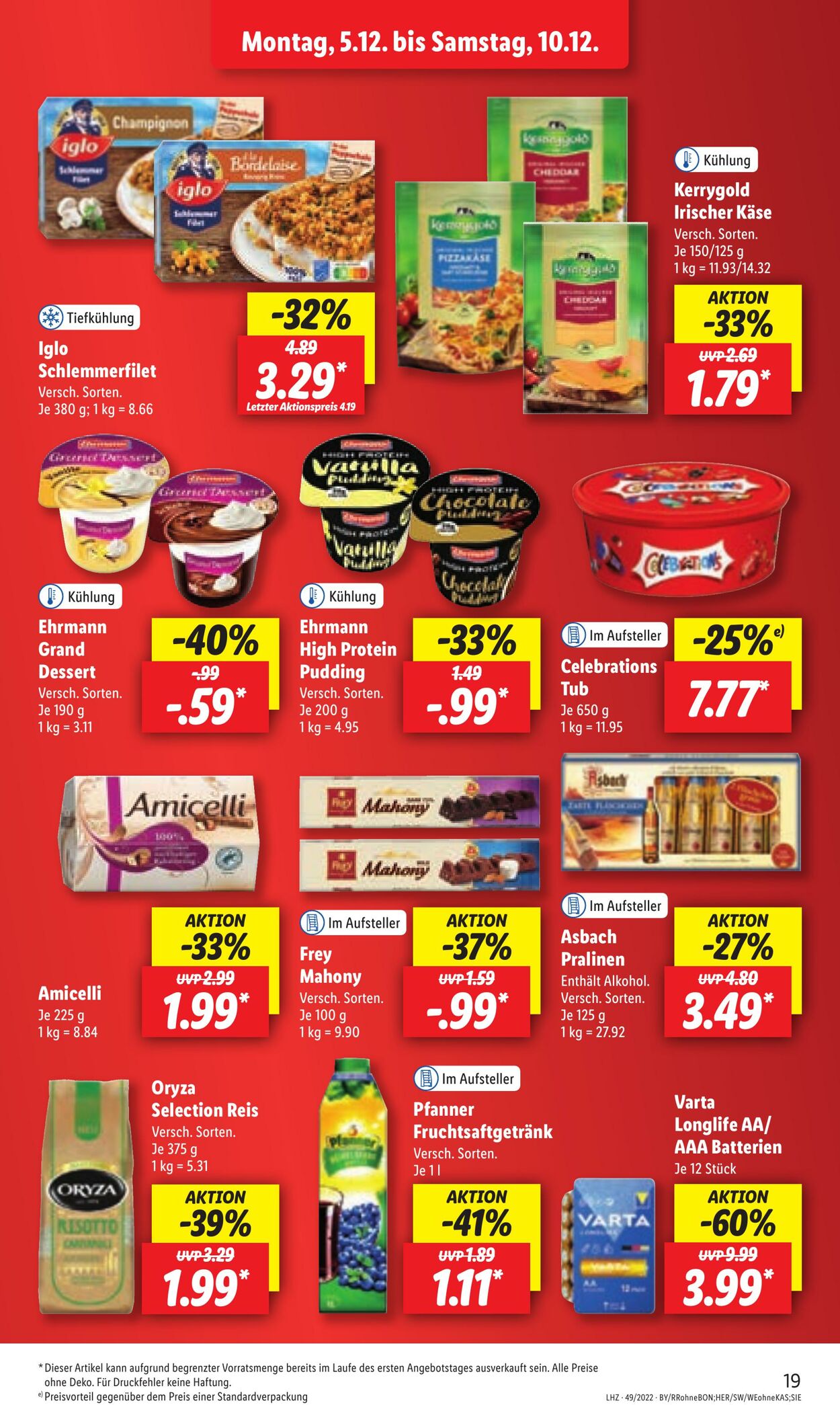 Prospekt Lidl 05.12.2022 - 10.12.2022