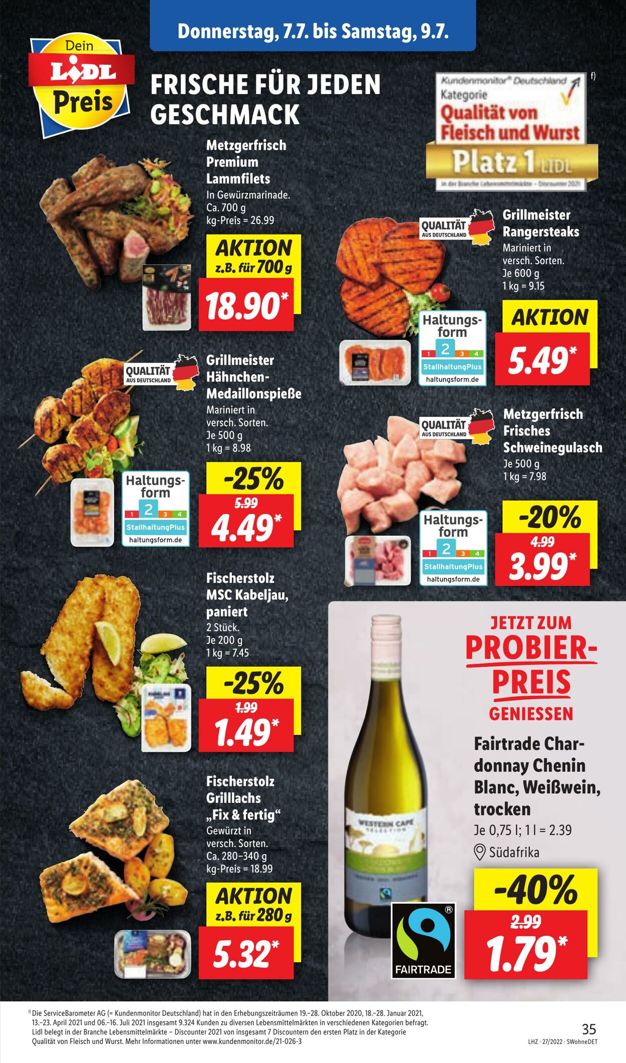 Prospekt Lidl 04.07.2022 - 09.07.2022