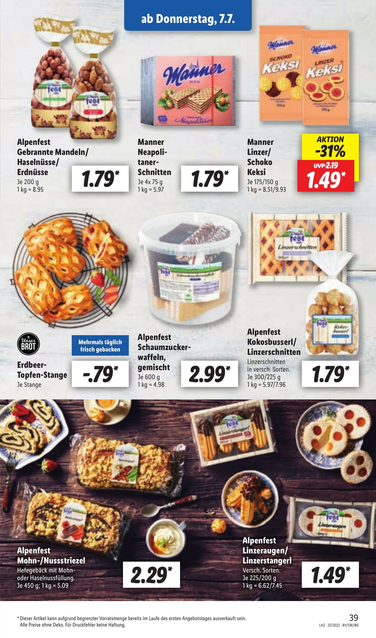 Prospekt Lidl 04.07.2022 - 09.07.2022