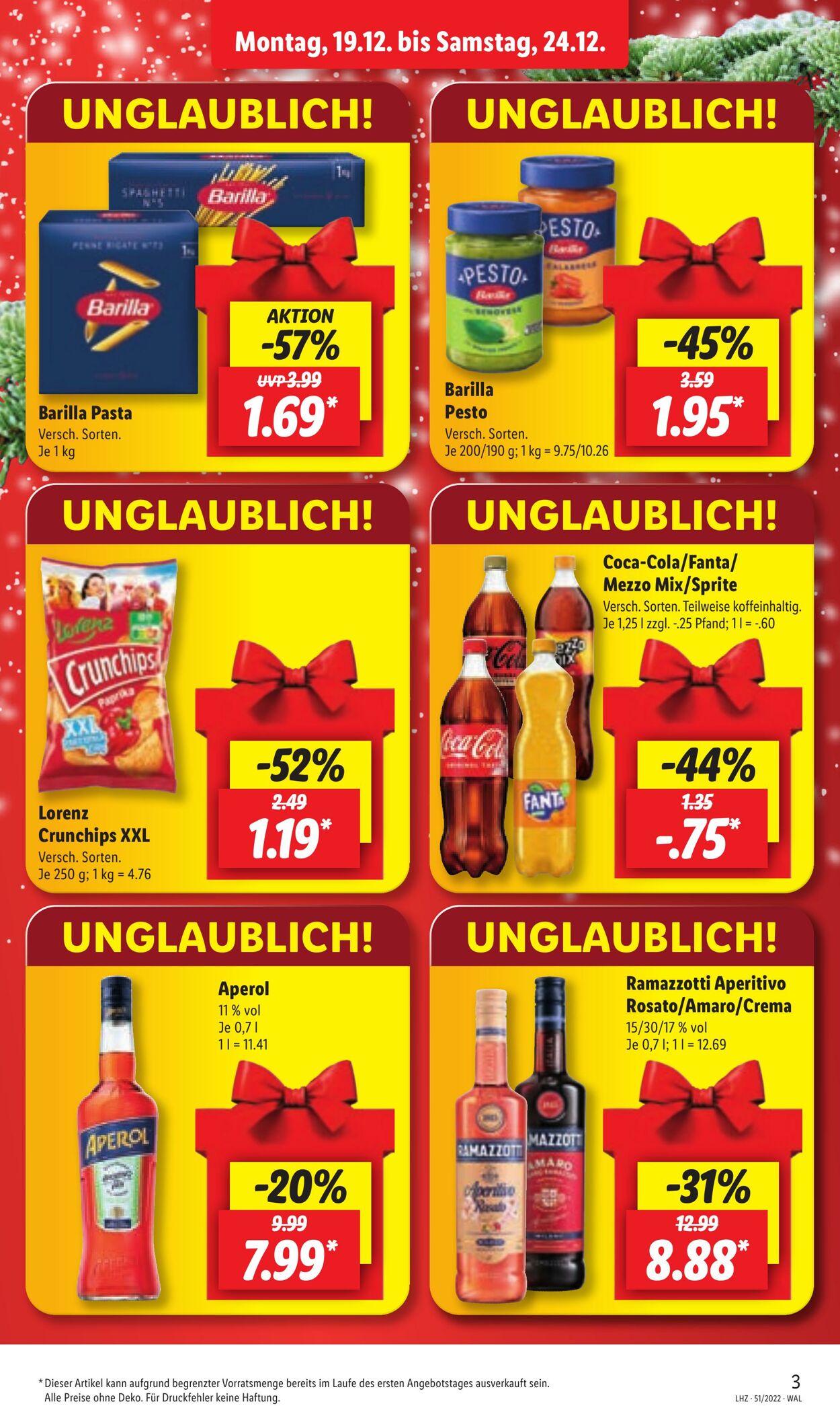 Prospekt Lidl 19.12.2022 - 24.12.2022