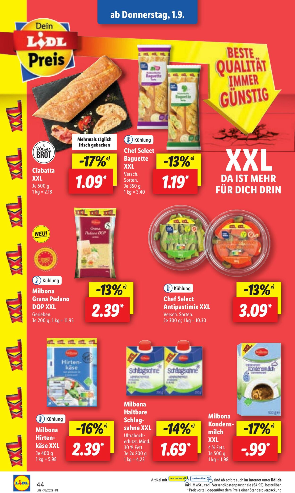 Prospekt Lidl 29.08.2022 - 03.09.2022