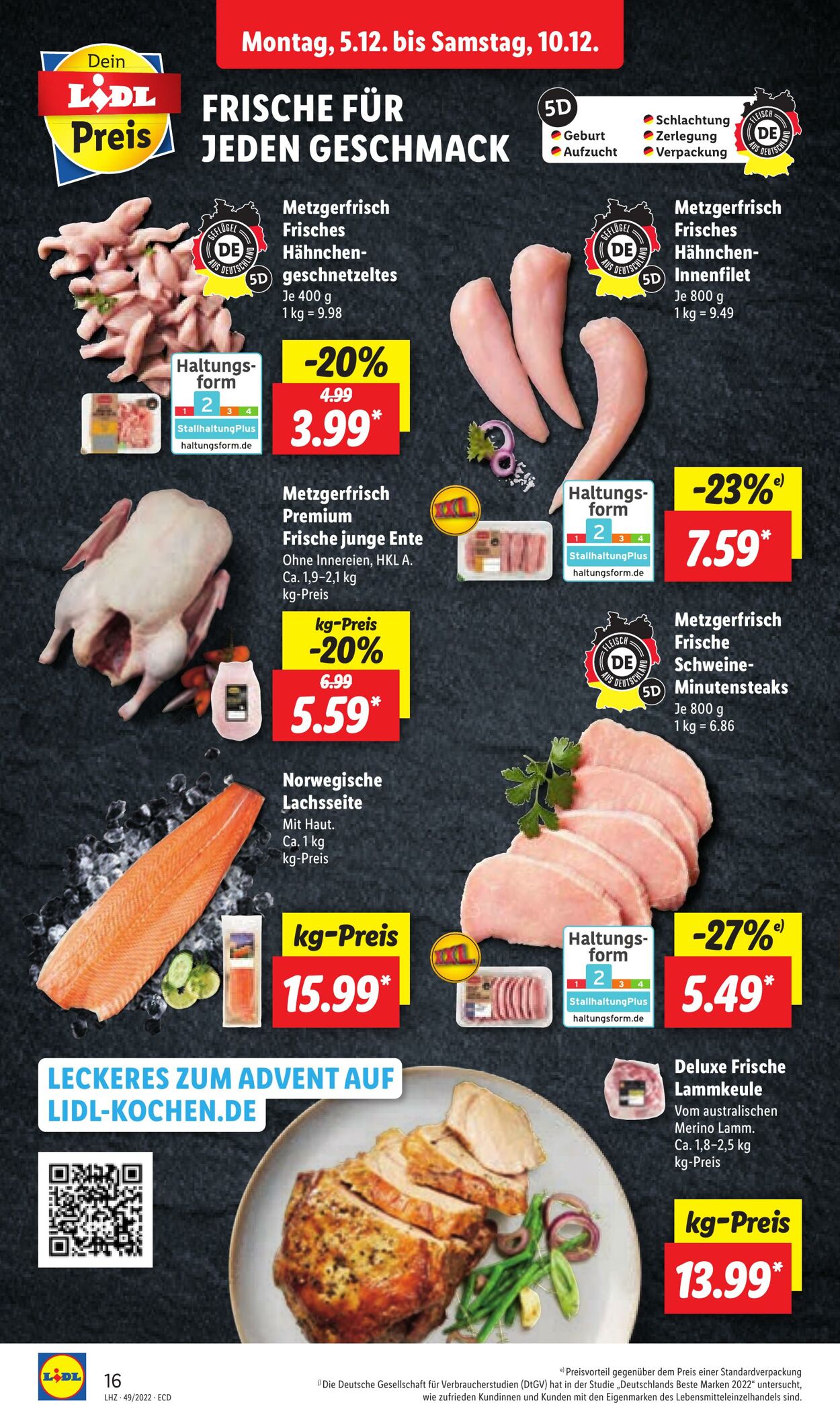 Prospekt Lidl 05.12.2022 - 10.12.2022