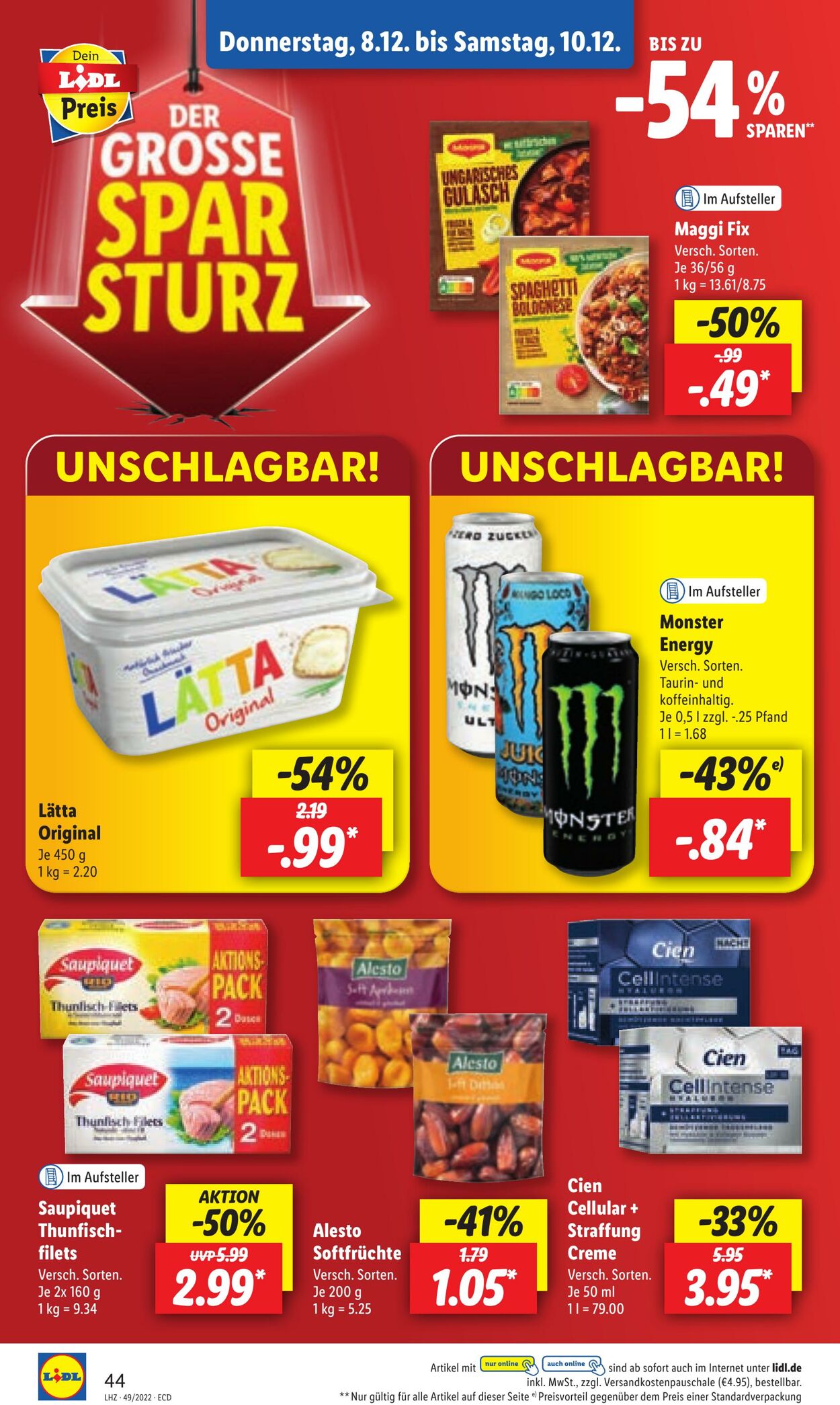 Prospekt Lidl 05.12.2022 - 10.12.2022