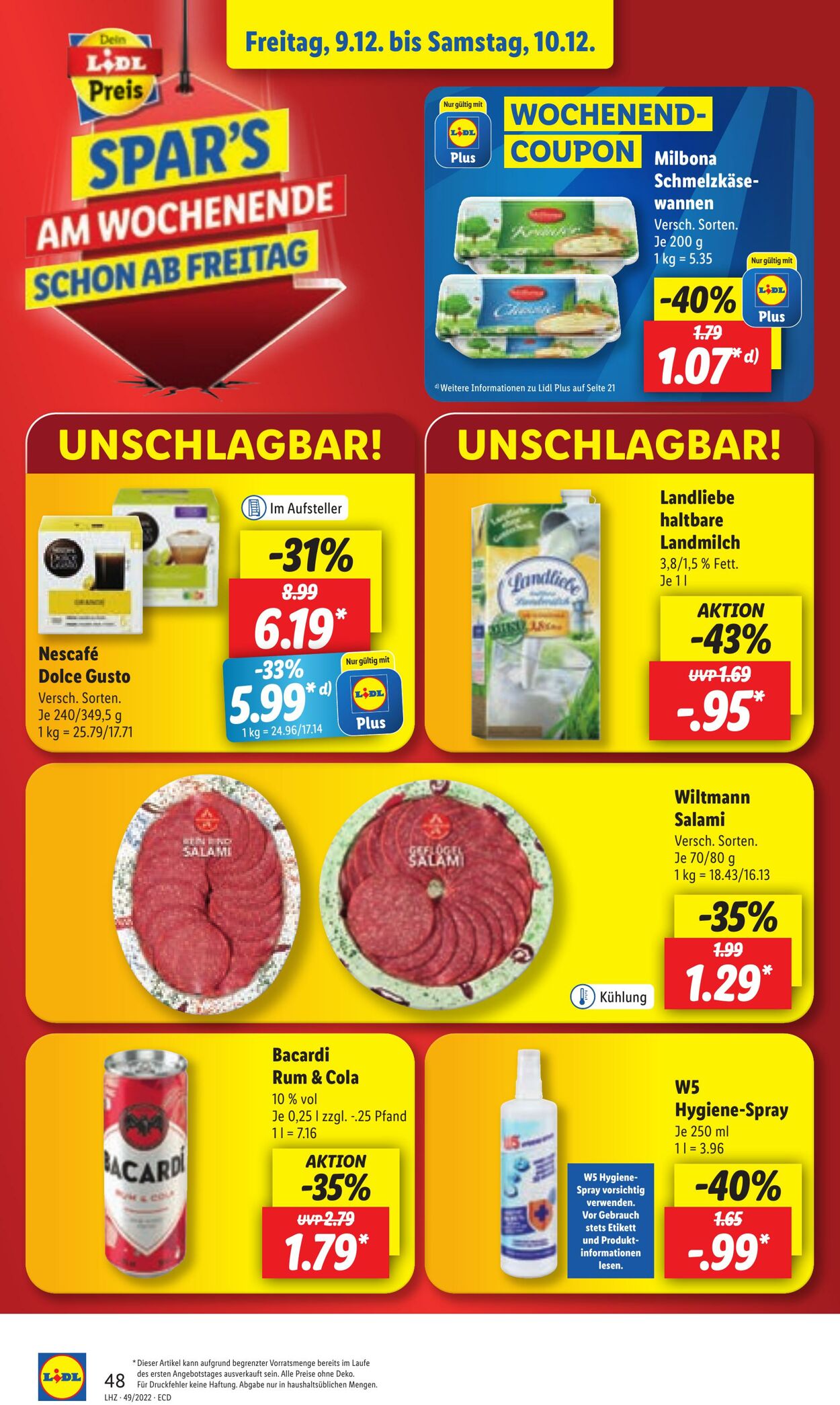 Prospekt Lidl 05.12.2022 - 10.12.2022