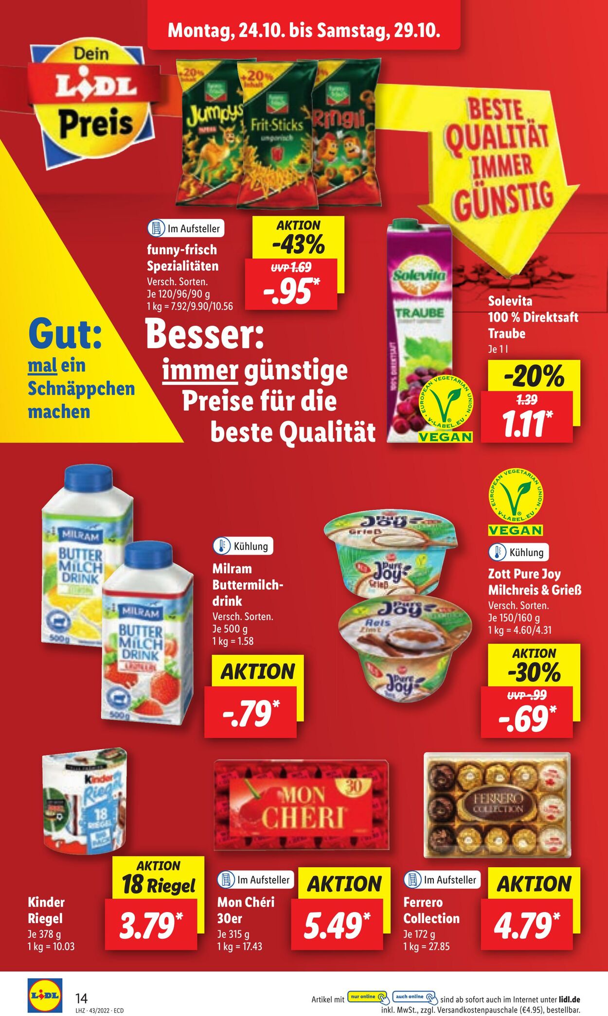 Prospekt Lidl 24.10.2022 - 29.10.2022