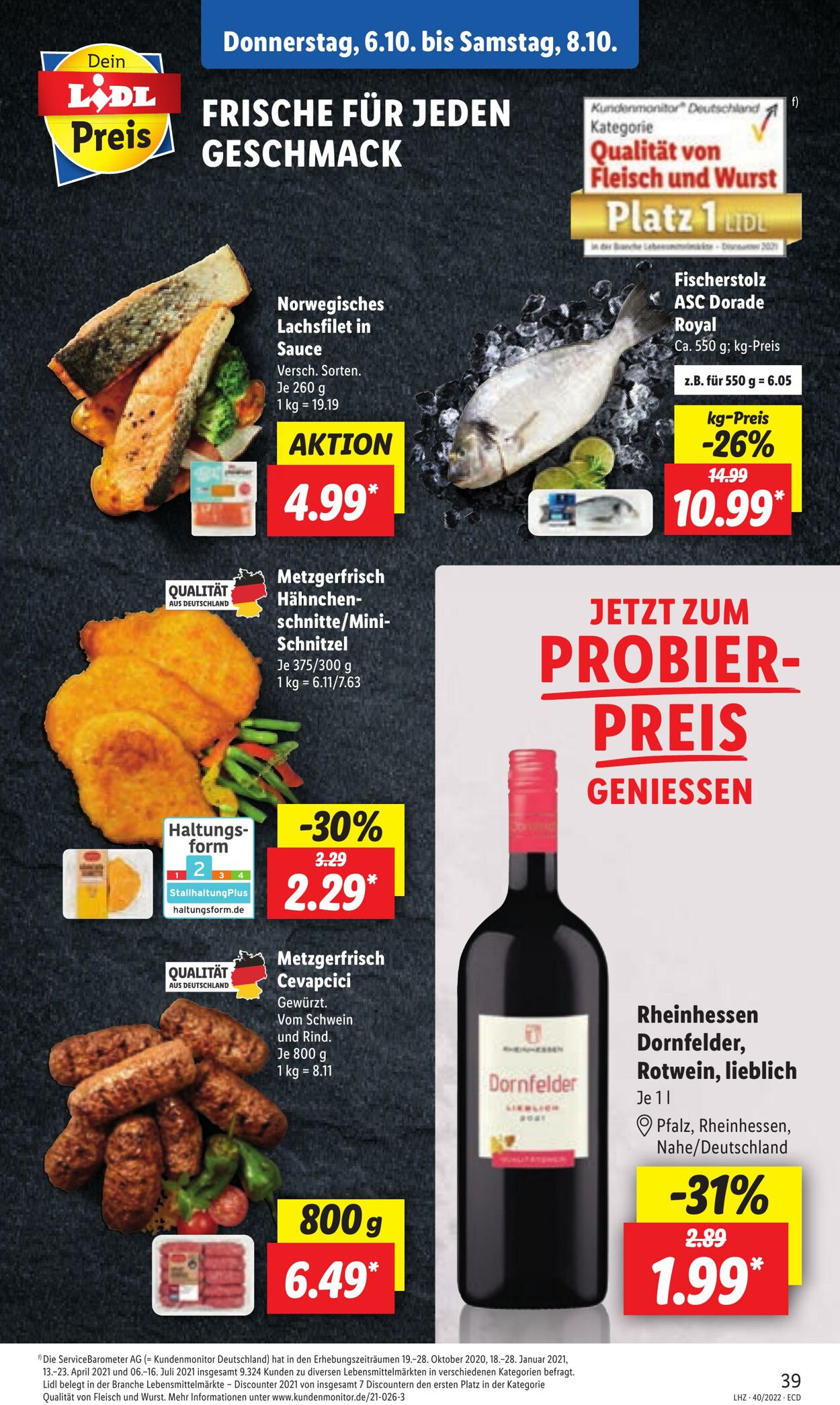 Prospekt Lidl 04.10.2022 - 08.10.2022