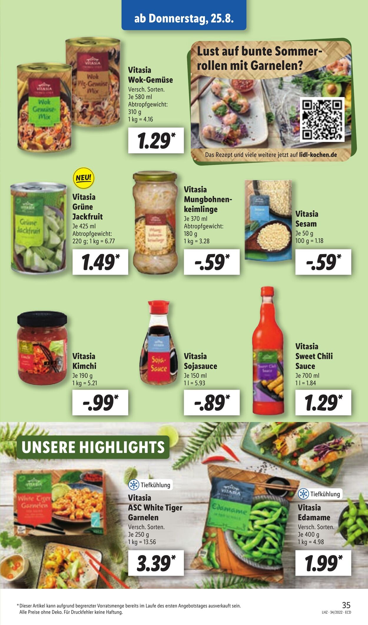 Prospekt Lidl 22.08.2022 - 27.08.2022