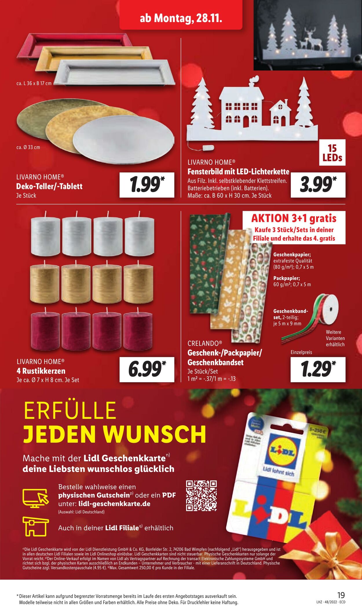 Prospekt Lidl 28.11.2022 - 03.12.2022