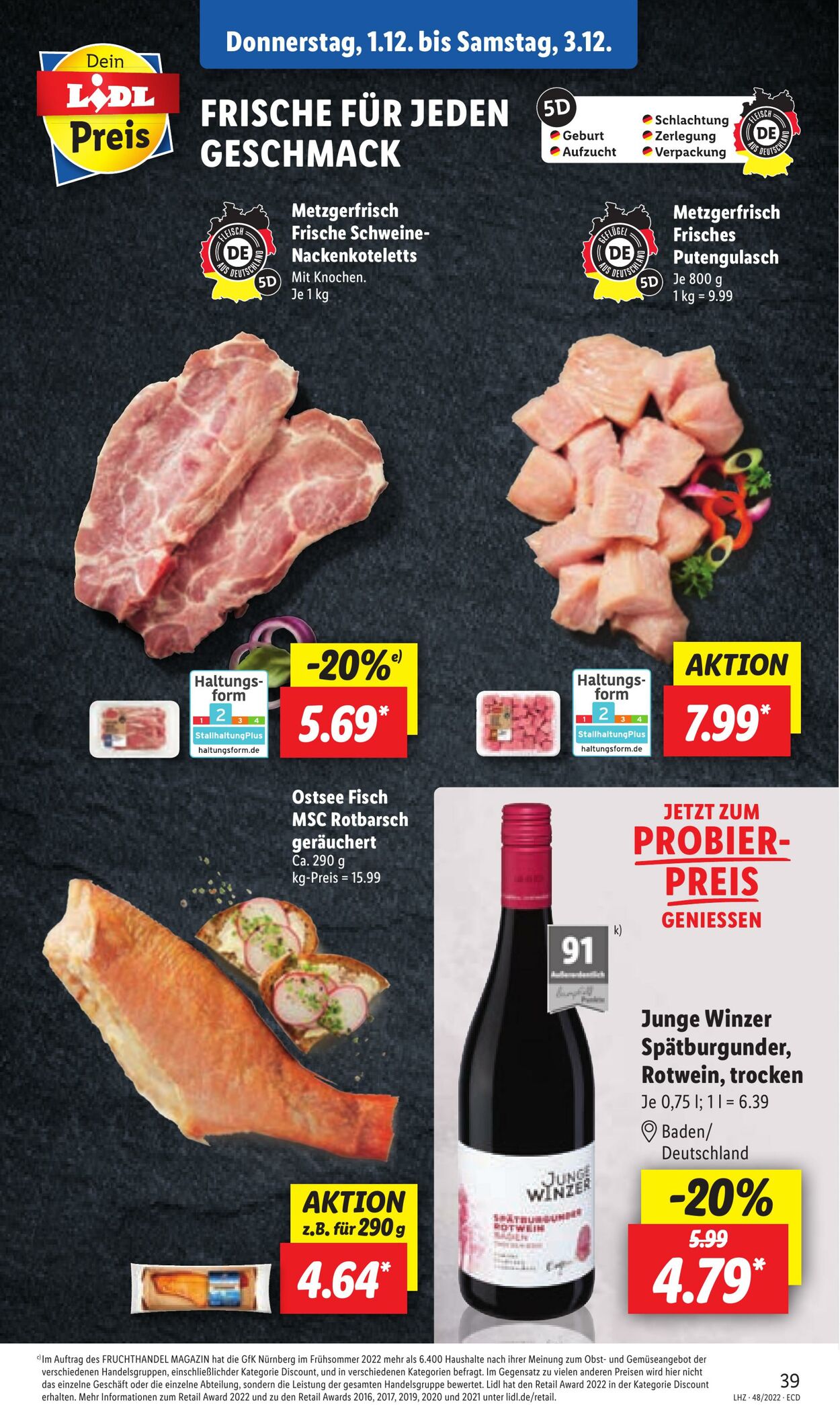 Prospekt Lidl 28.11.2022 - 03.12.2022