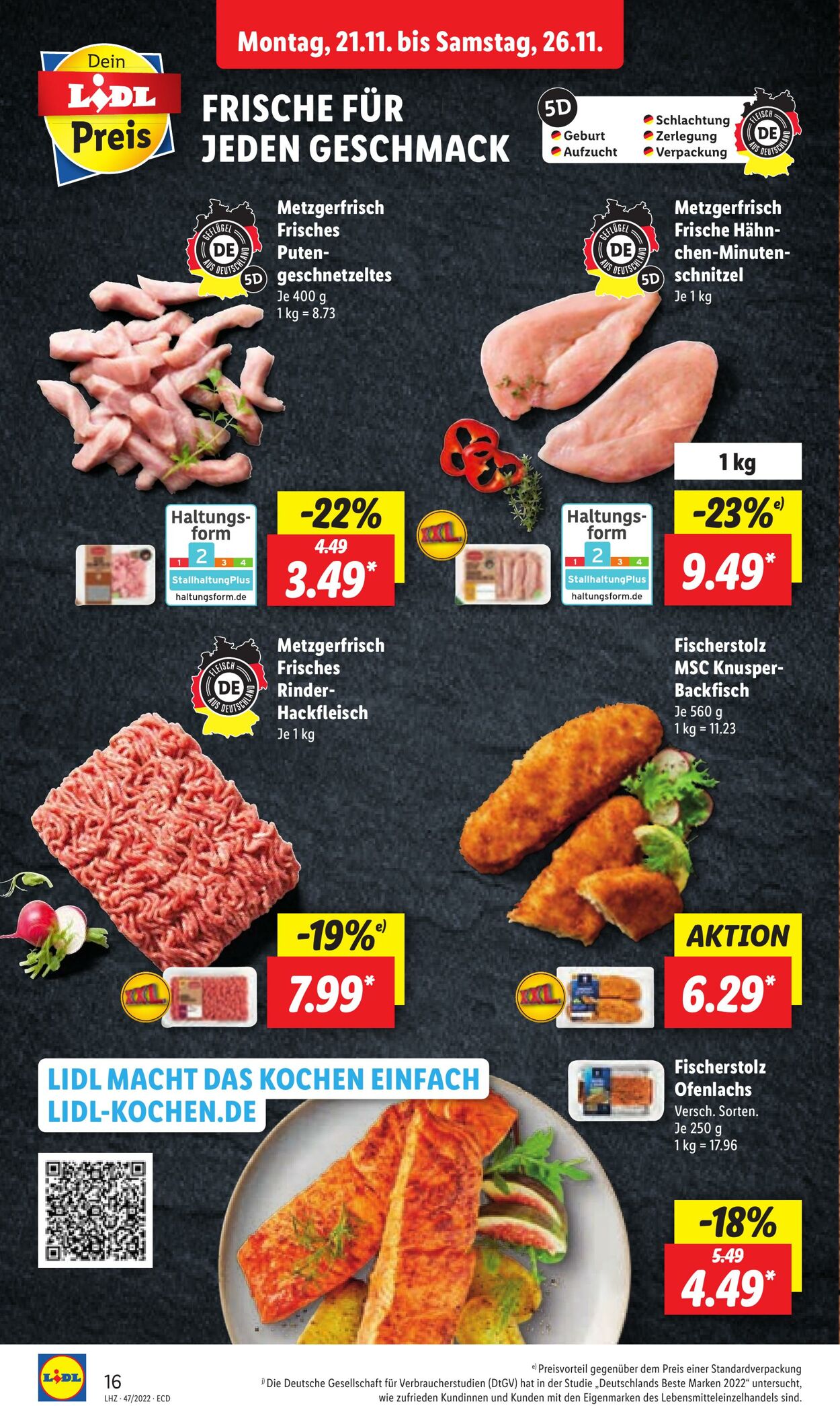 Prospekt Lidl 21.11.2022 - 26.11.2022